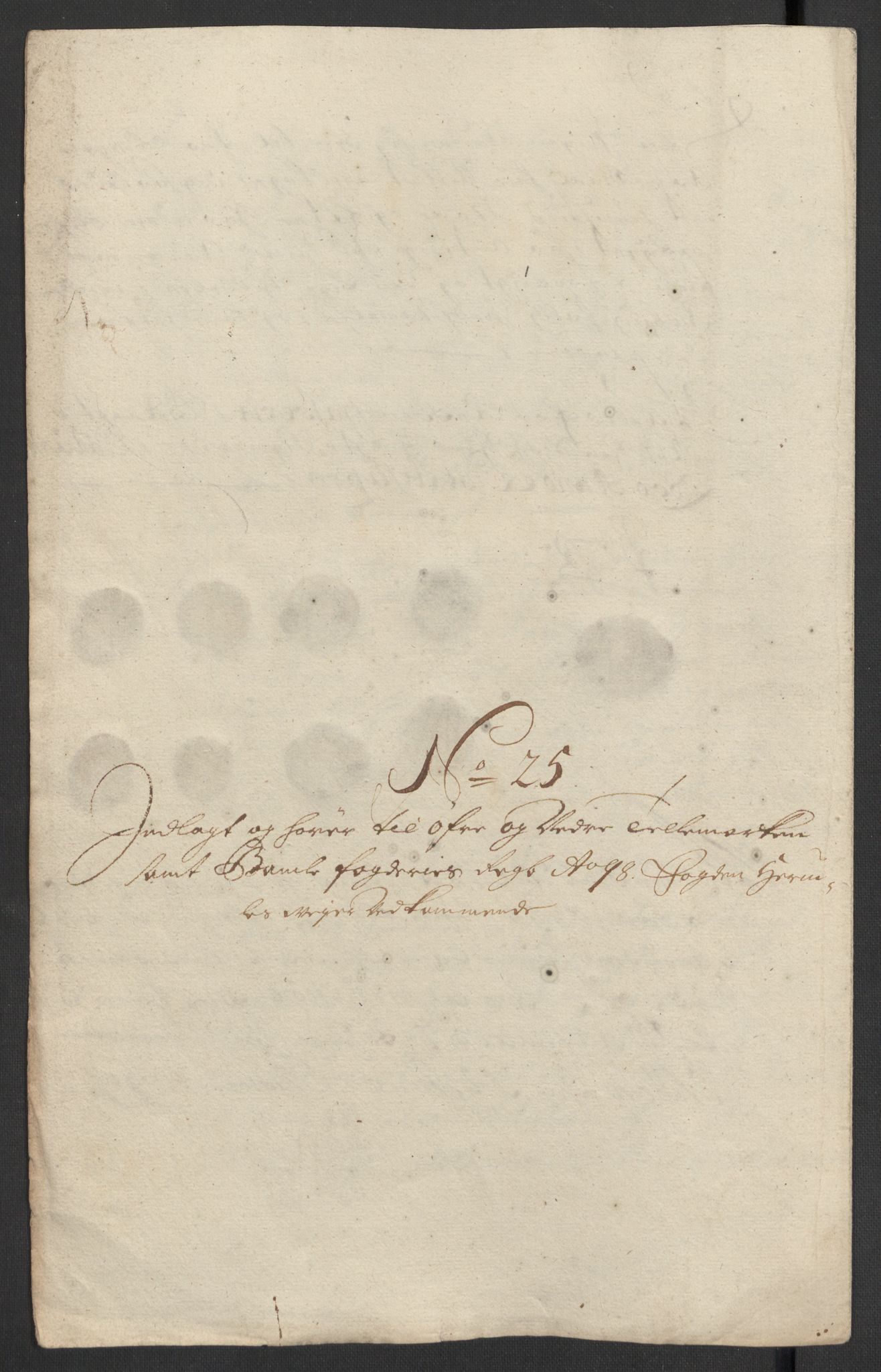 Rentekammeret inntil 1814, Reviderte regnskaper, Fogderegnskap, AV/RA-EA-4092/R36/L2099: Fogderegnskap Øvre og Nedre Telemark og Bamble, 1698, p. 274