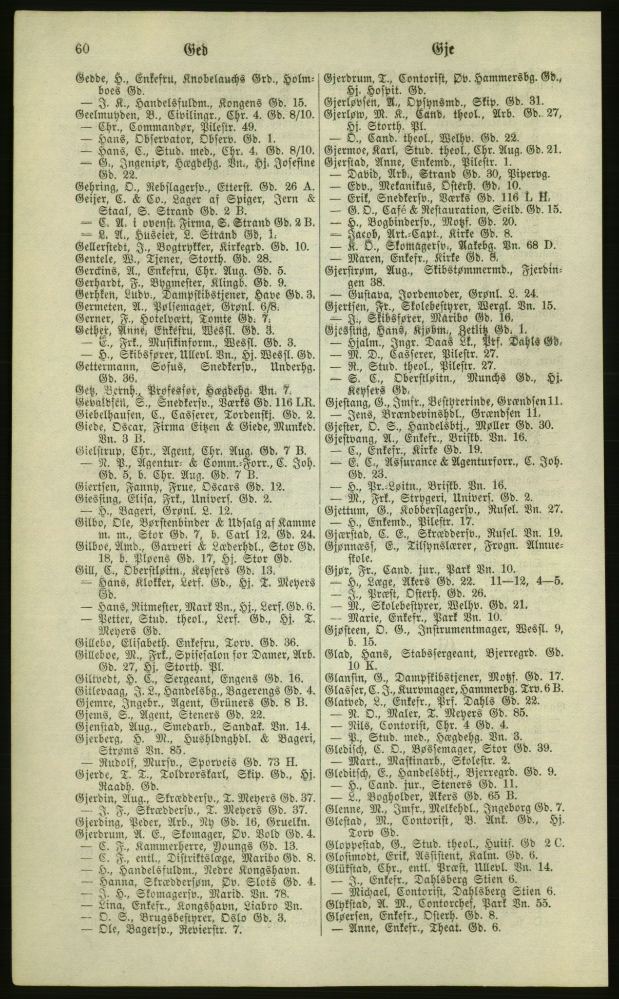 Kristiania/Oslo adressebok, PUBL/-, 1881, p. 60