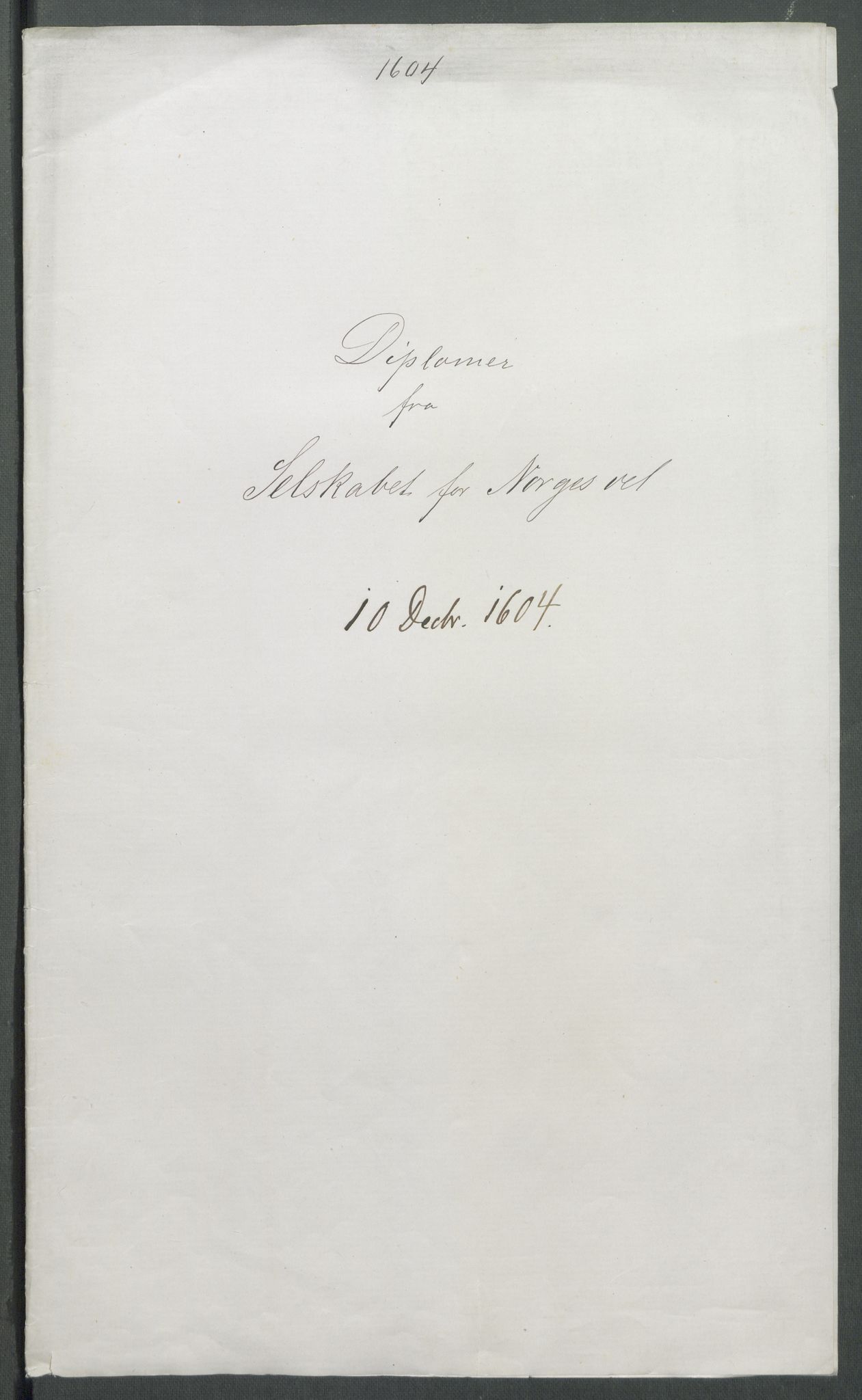 Riksarkivets diplomsamling, RA/EA-5965/F02/L0113: Dokumenter, 1604, p. 69