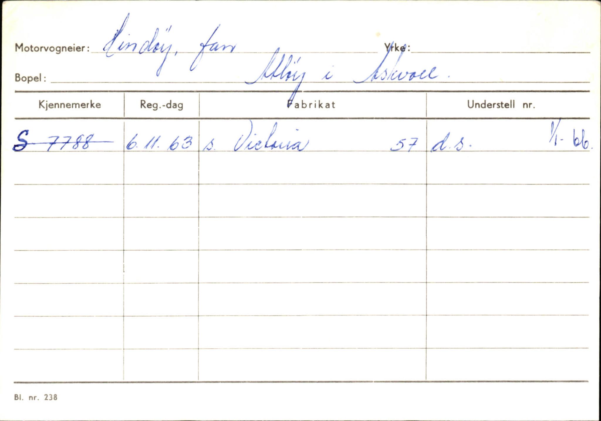 Statens vegvesen, Sogn og Fjordane vegkontor, AV/SAB-A-5301/4/F/L0132: Eigarregister Askvoll A-Å. Balestrand A-Å, 1945-1975, p. 574