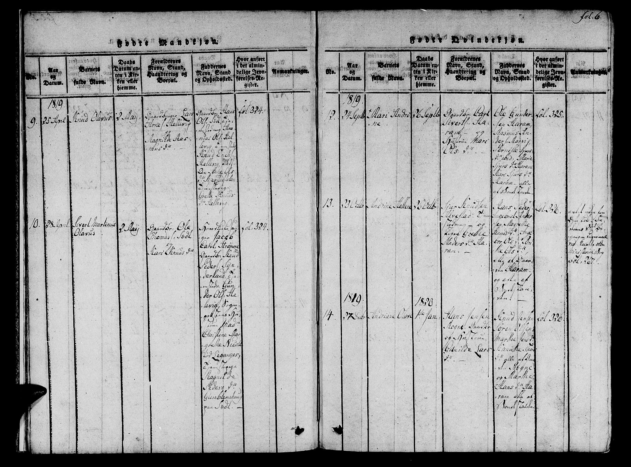 Ministerialprotokoller, klokkerbøker og fødselsregistre - Møre og Romsdal, SAT/A-1454/536/L0495: Parish register (official) no. 536A04, 1818-1847, p. 6