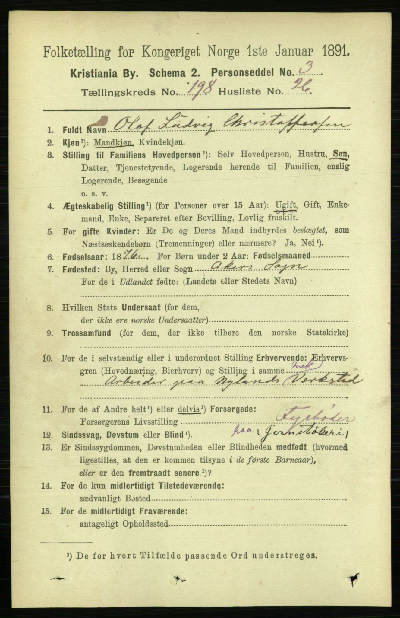 RA, 1891 census for 0301 Kristiania, 1891, p. 119679