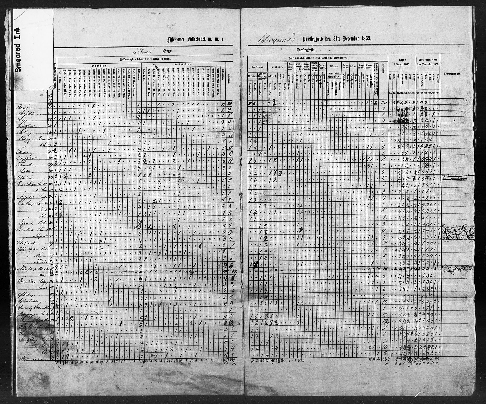 SAT, Census 1855 for Borgund, 1855, p. 27