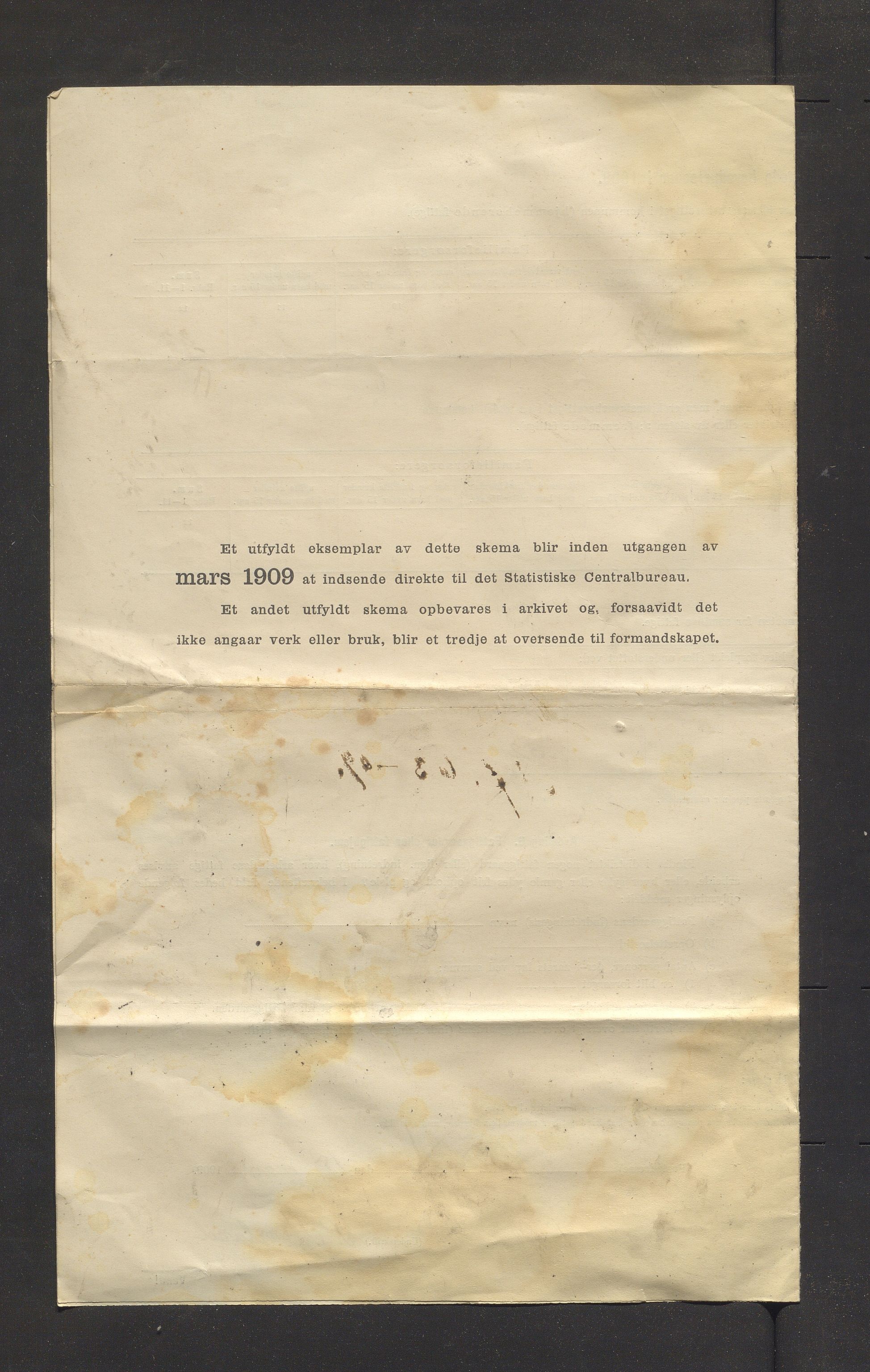 Moster kommune. Formannskapet, IKAH/1218b-021/S/Sa/L0001/0001: Statistikk / Statistikk. Forklaringar frå fattigstyret, 1908-1910