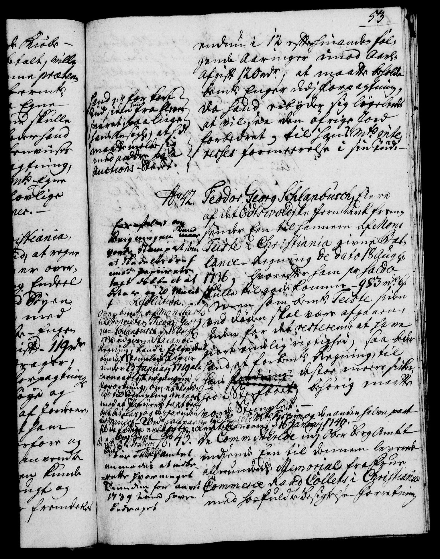 Rentekammeret, Kammerkanselliet, AV/RA-EA-3111/G/Gh/Gha/L0022: Norsk ekstraktmemorialprotokoll (merket RK 53.67), 1739-1741, p. 53