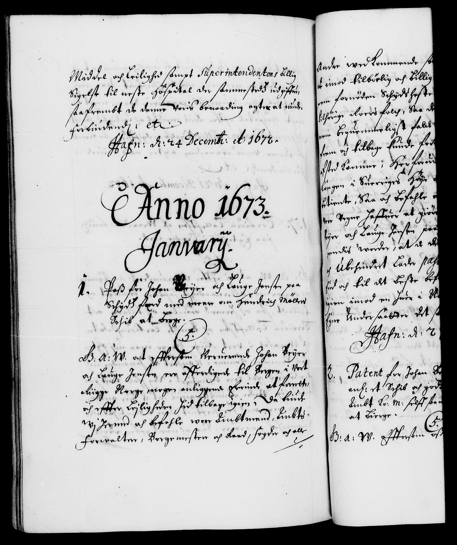 Danske Kanselli 1572-1799, RA/EA-3023/F/Fc/Fca/Fcaa/L0011: Norske registre (mikrofilm), 1670-1673, p. 627b