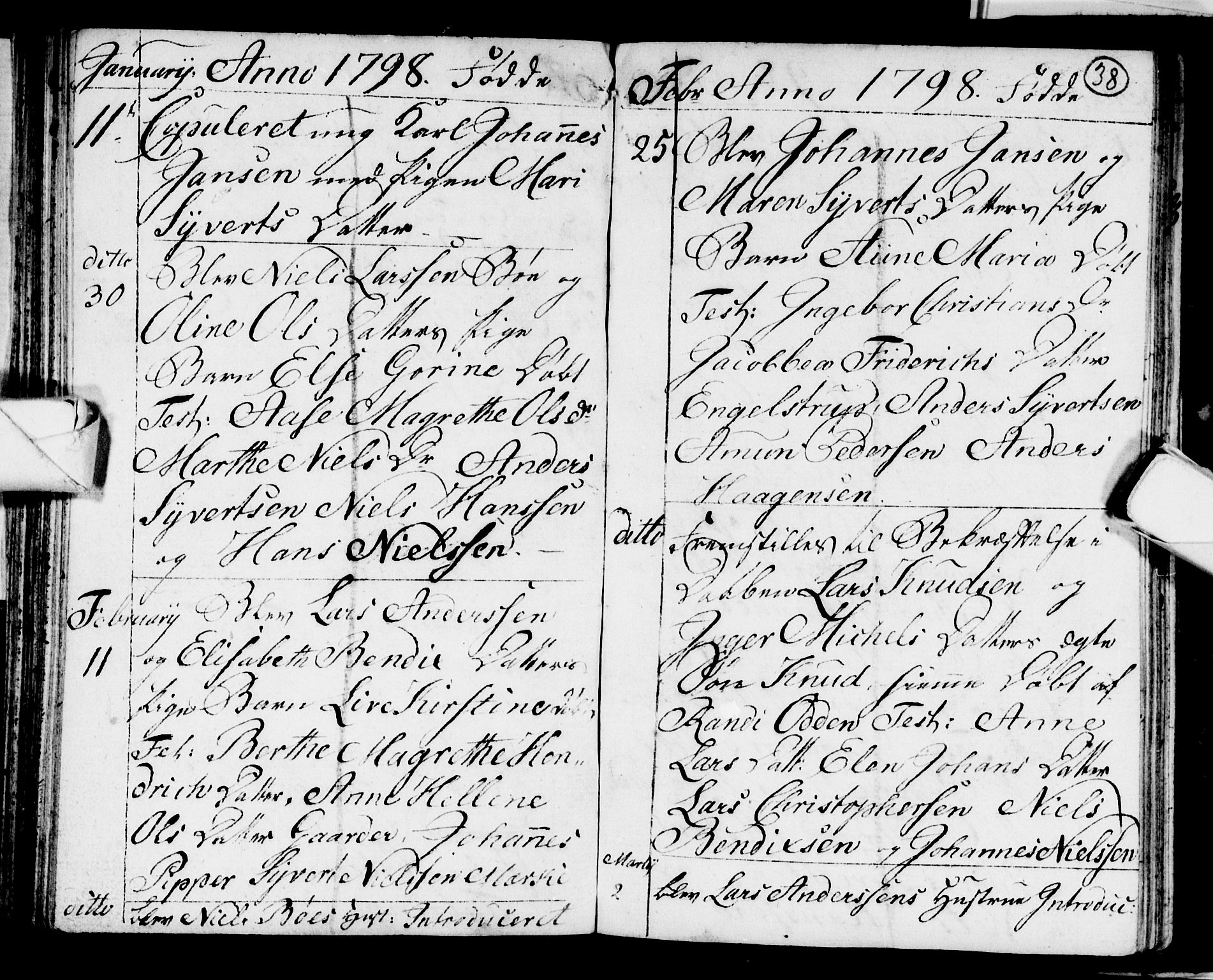 Strømsø kirkebøker, AV/SAKO-A-246/F/Fb/L0003: Parish register (official) no. II 3, 1793-1799, p. 38