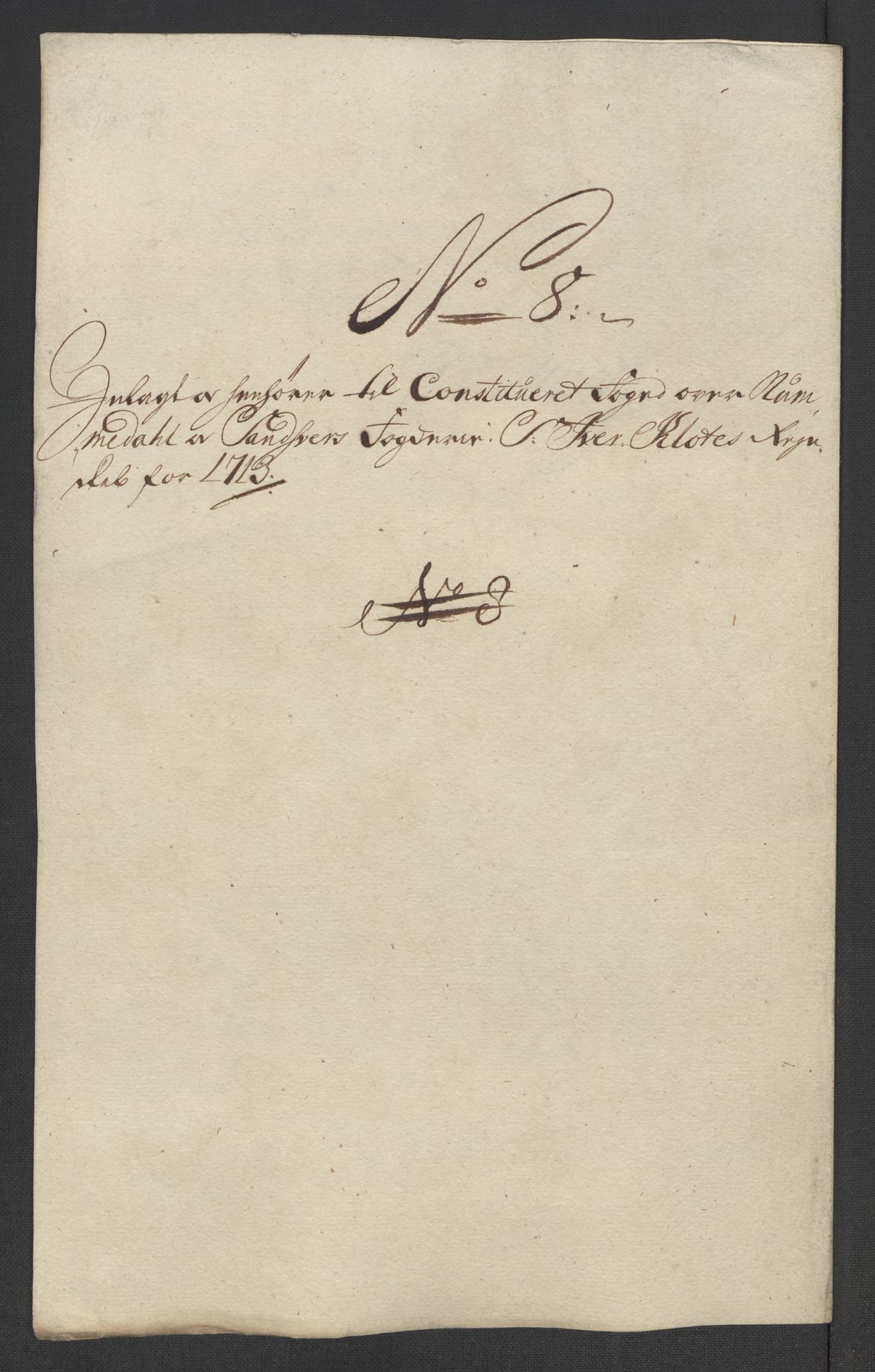 Rentekammeret inntil 1814, Reviderte regnskaper, Fogderegnskap, RA/EA-4092/R24/L1588: Fogderegnskap Numedal og Sandsvær, 1713, p. 278