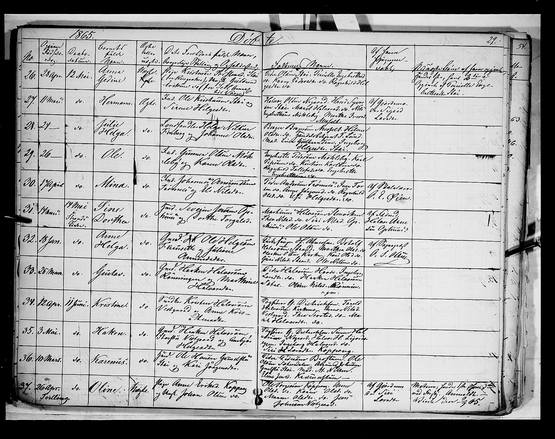 Åmot prestekontor, Hedmark, AV/SAH-PREST-056/H/Ha/Haa/L0007: Parish register (official) no. 7, 1860-1870, p. 29