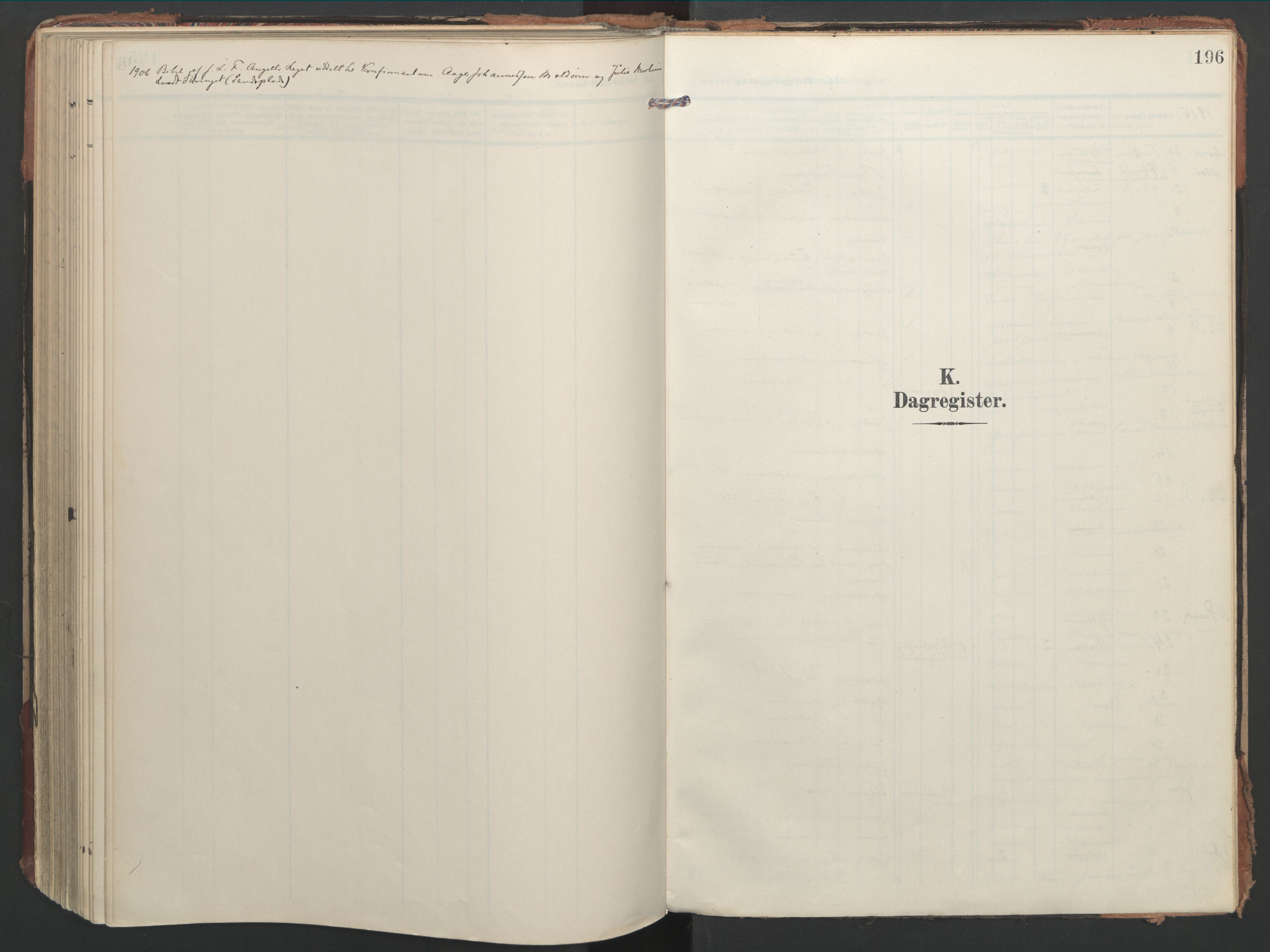 Ministerialprotokoller, klokkerbøker og fødselsregistre - Nord-Trøndelag, SAT/A-1458/744/L0421: Parish register (official) no. 744A05, 1905-1930, p. 196