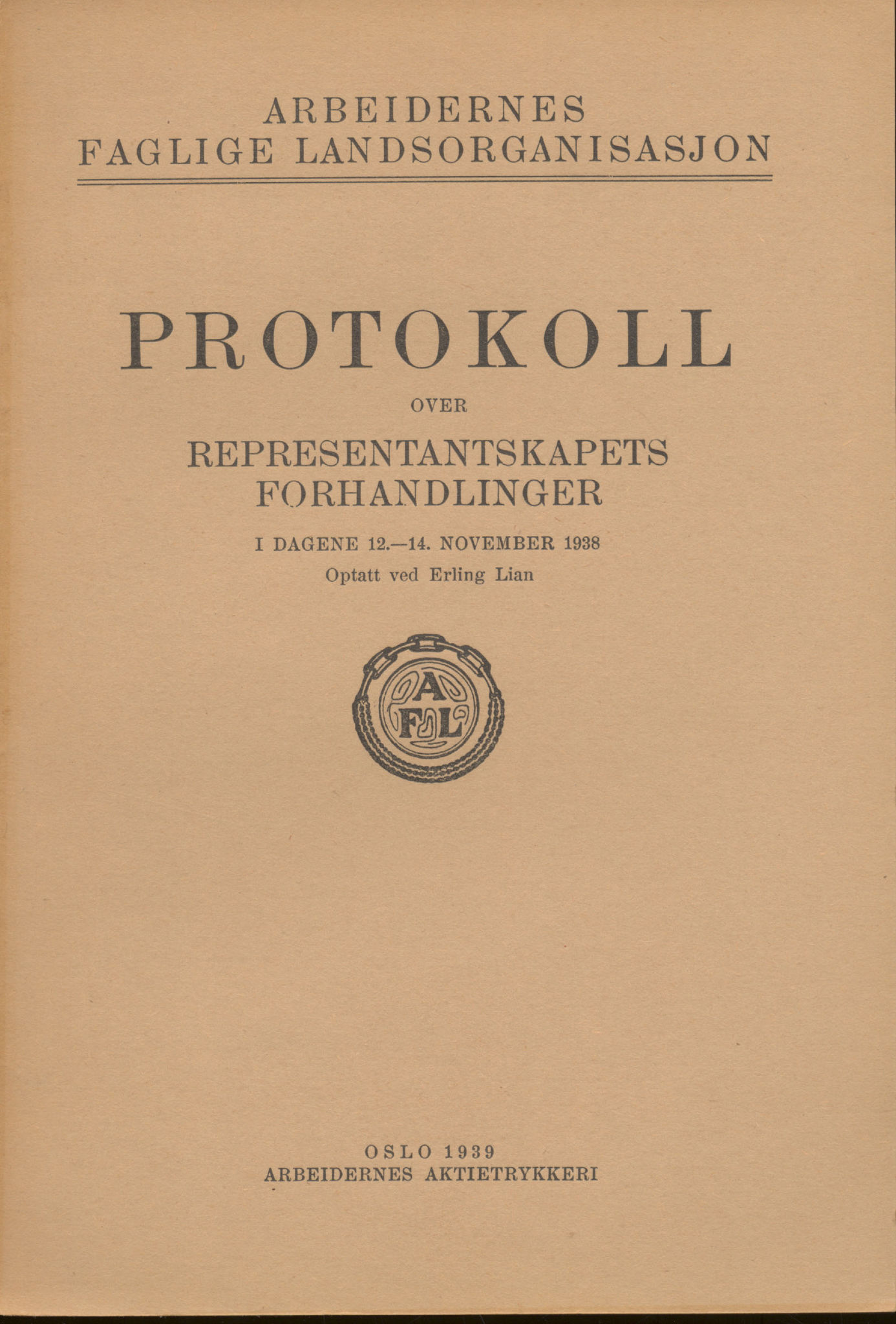 Landsorganisasjonen i Norge, AAB/ARK-1579, 1911-1953, p. 258