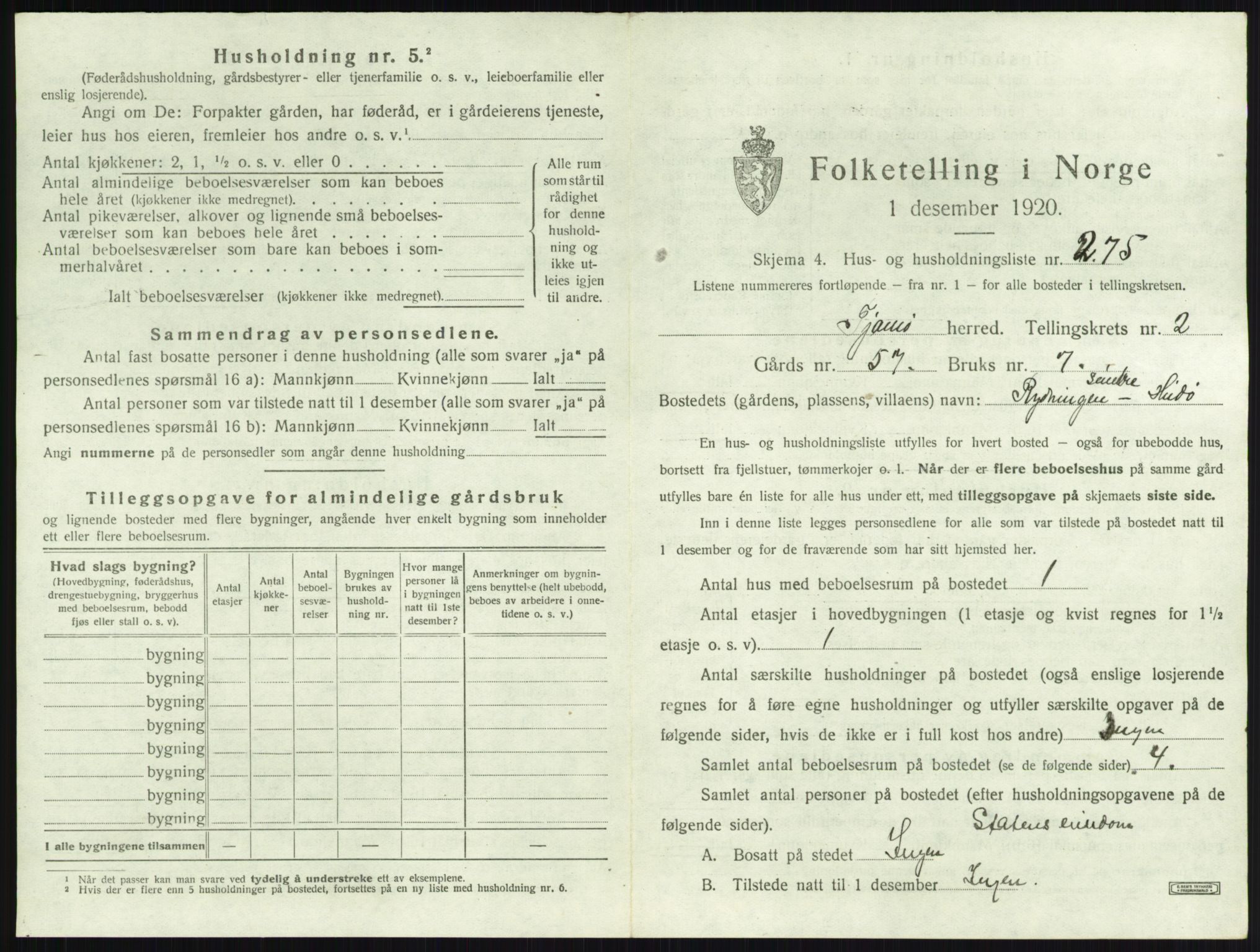 SAKO, 1920 census for Tjøme, 1920, p. 901