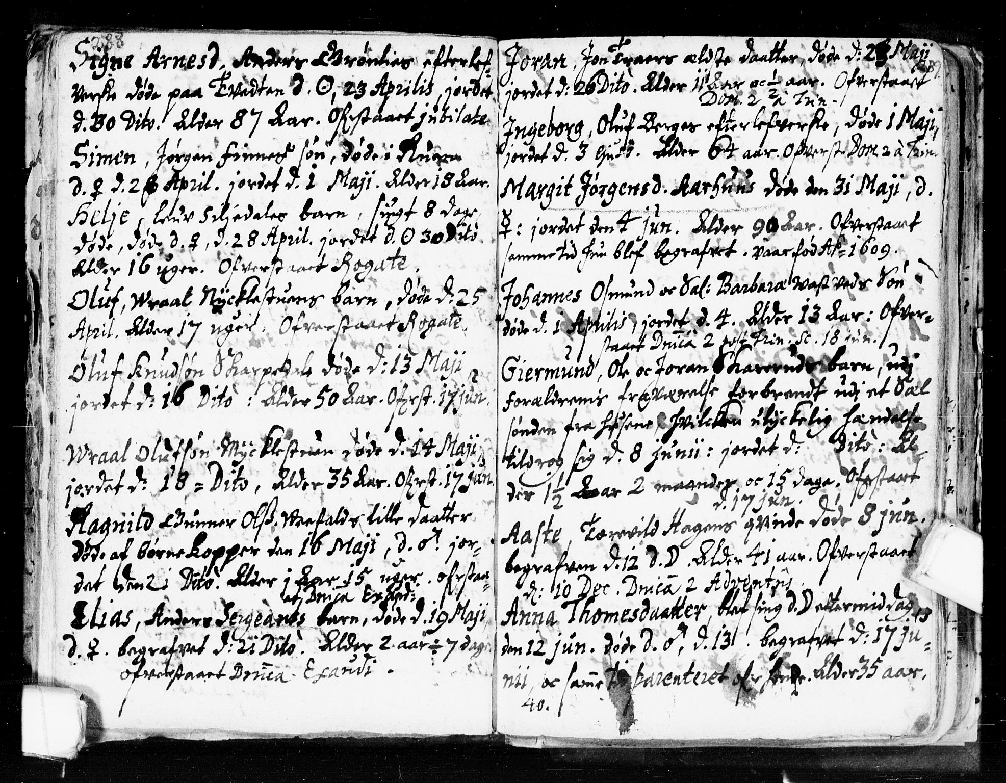 Seljord kirkebøker, SAKO/A-20/F/Fa/L0002: Parish register (official) no. I 2, 1689-1713, p. 288-289