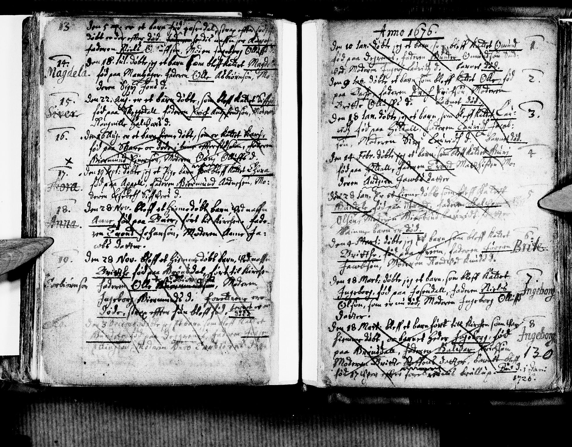 Ullensvang sokneprestembete, AV/SAB-A-78701/H/Haa: Parish register (official) no. A 1 /3, 1676-1719, p. 130