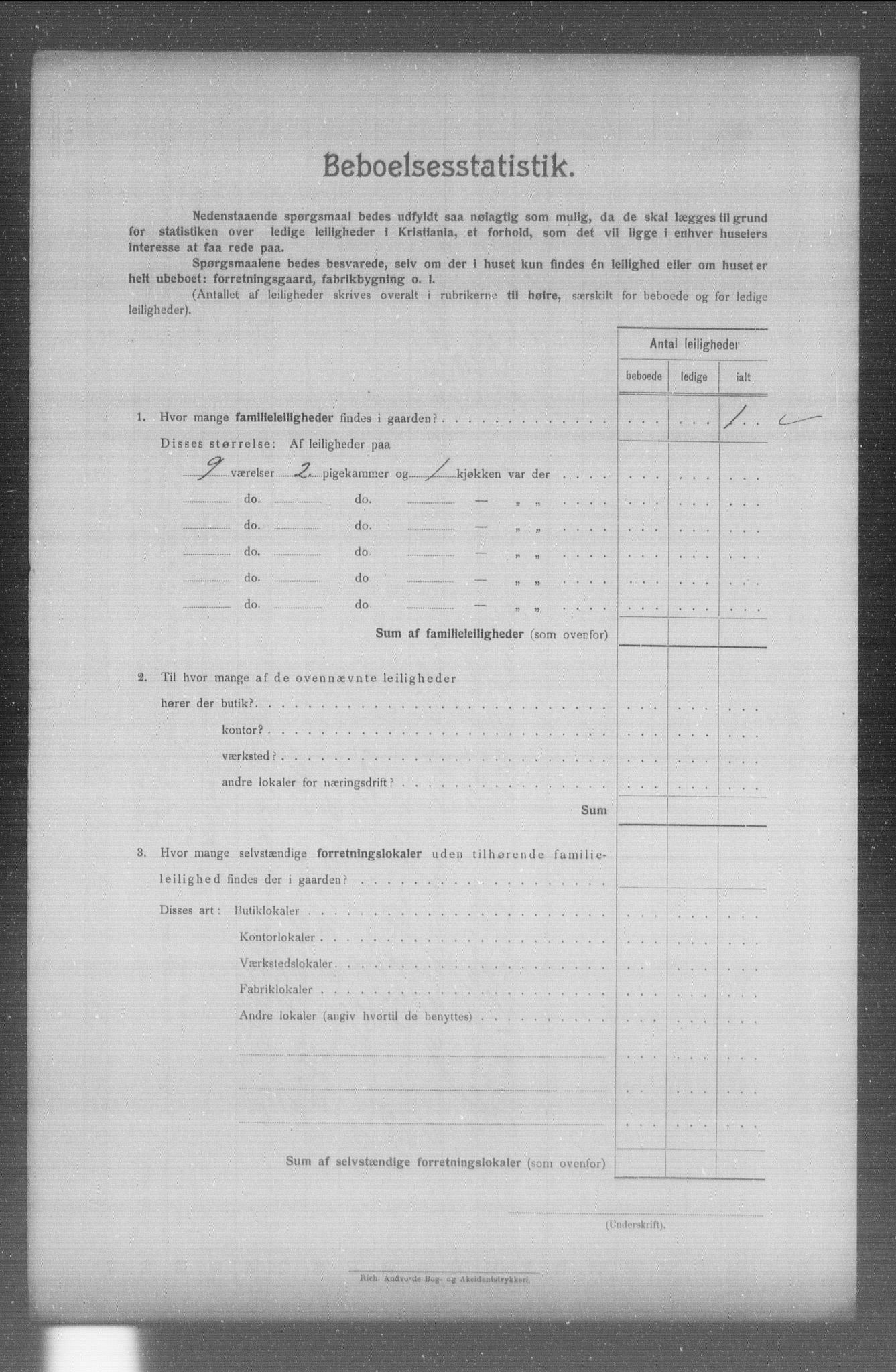 OBA, Municipal Census 1904 for Kristiania, 1904, p. 8479