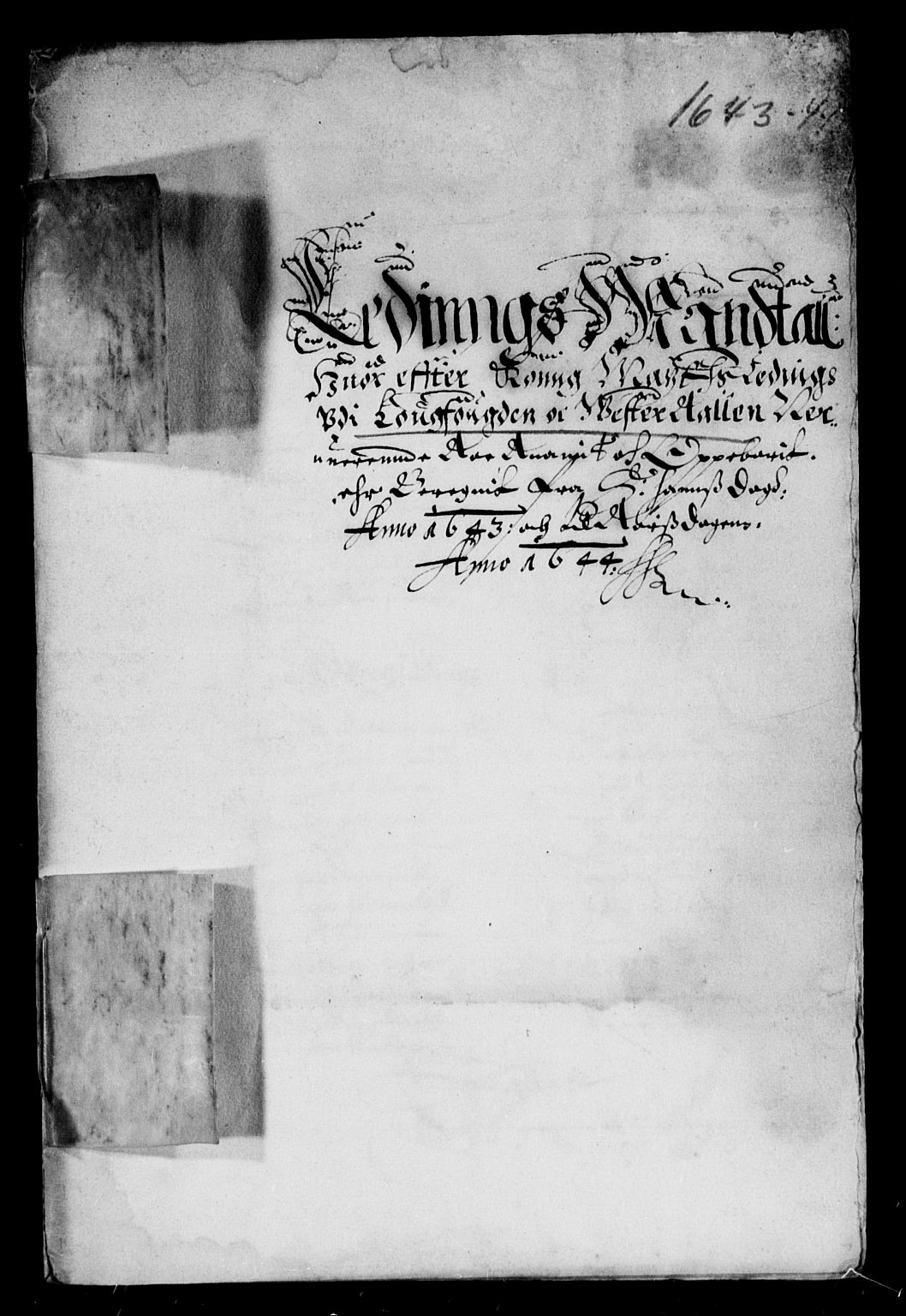 Rentekammeret inntil 1814, Reviderte regnskaper, Lensregnskaper, AV/RA-EA-5023/R/Rb/Rbz/L0030: Nordlandenes len, 1638-1644