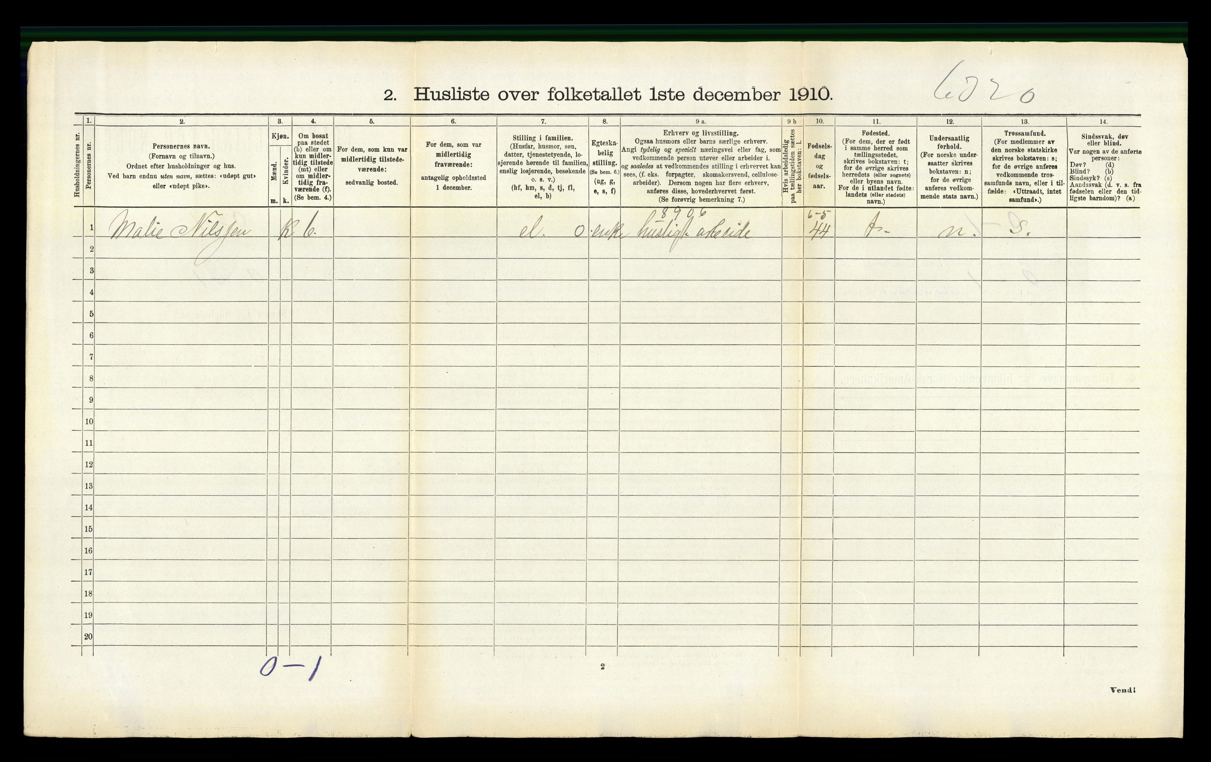 RA, 1910 census for Gjemnes, 1910, p. 80