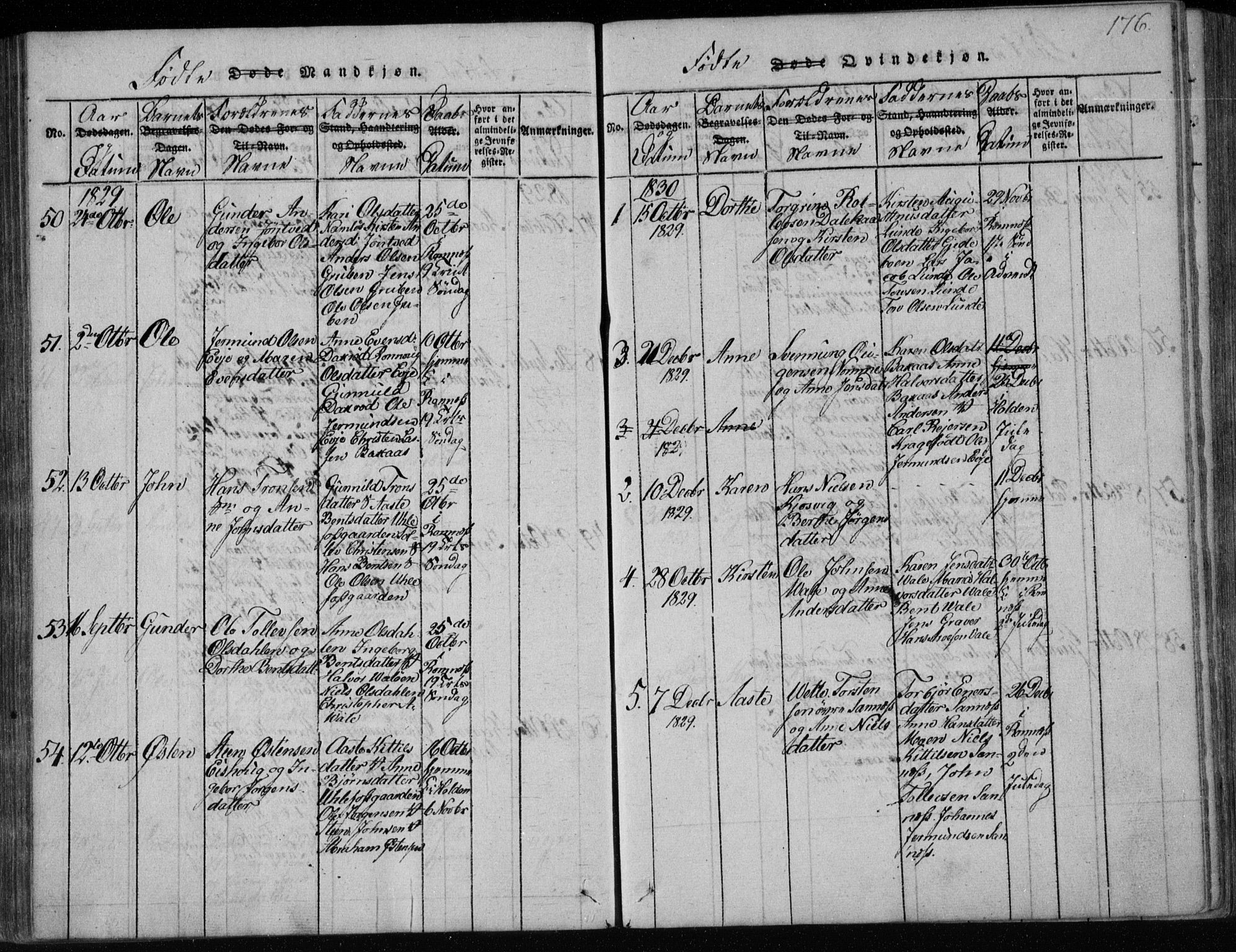 Holla kirkebøker, SAKO/A-272/F/Fa/L0003: Parish register (official) no. 3, 1815-1830, p. 176