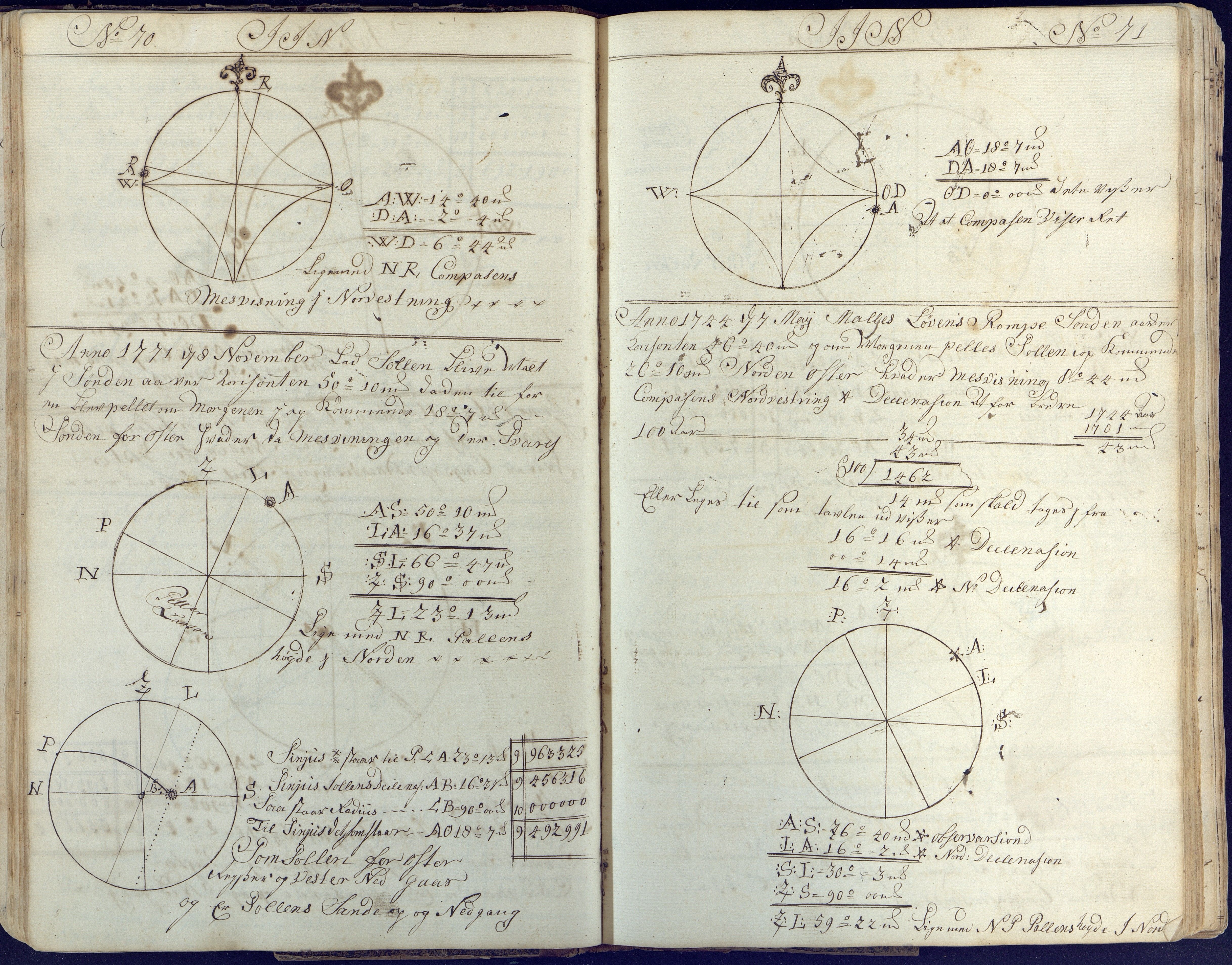 Fartøysarkivet, AAKS/PA-1934/F/L0176/0005: Flere fartøy (se mappenivå) / Ingeborg Maria (snov), 1766-1768, p. 70-71