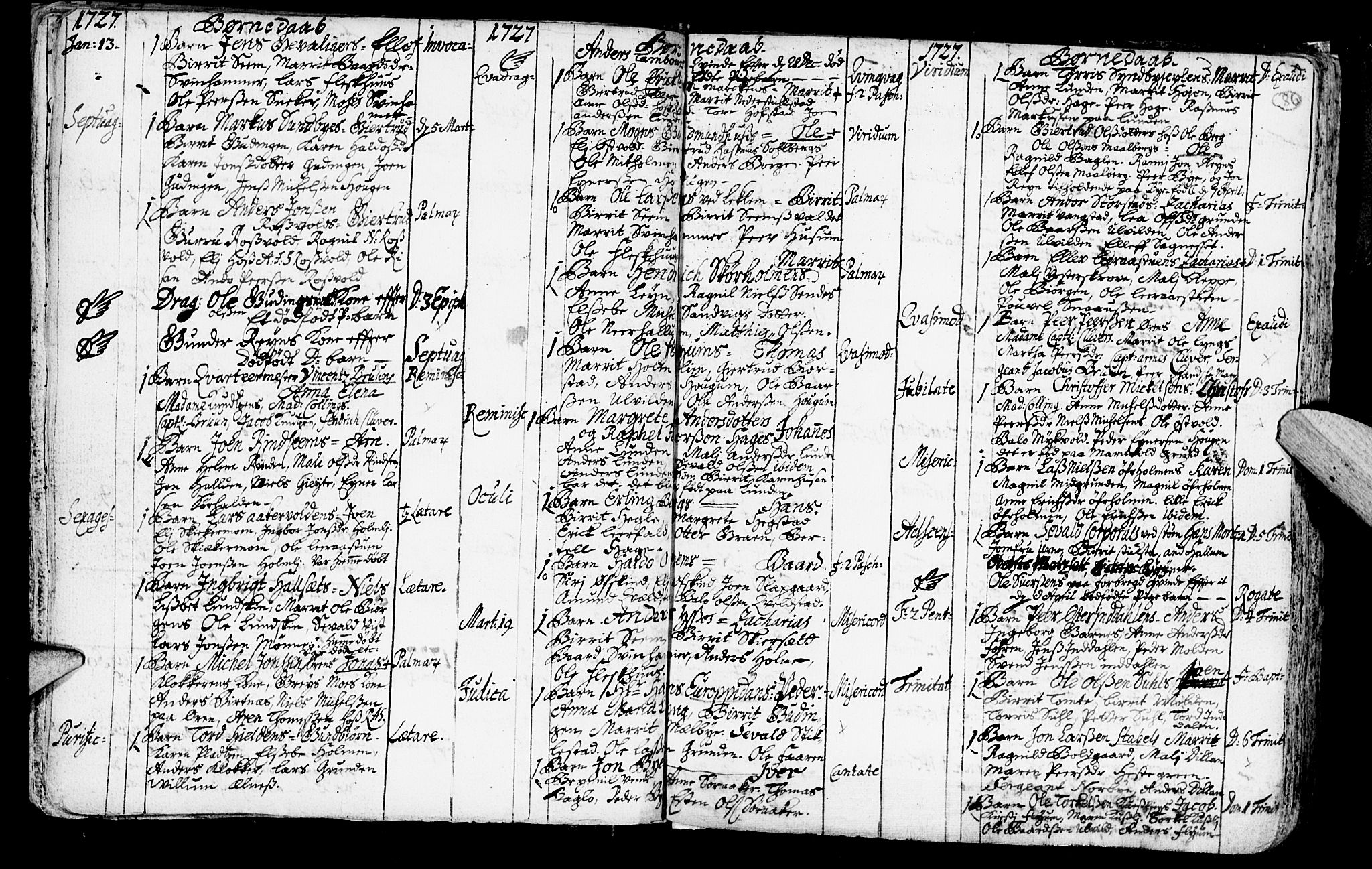 Ministerialprotokoller, klokkerbøker og fødselsregistre - Nord-Trøndelag, SAT/A-1458/723/L0230: Parish register (official) no. 723A01, 1705-1747, p. 86