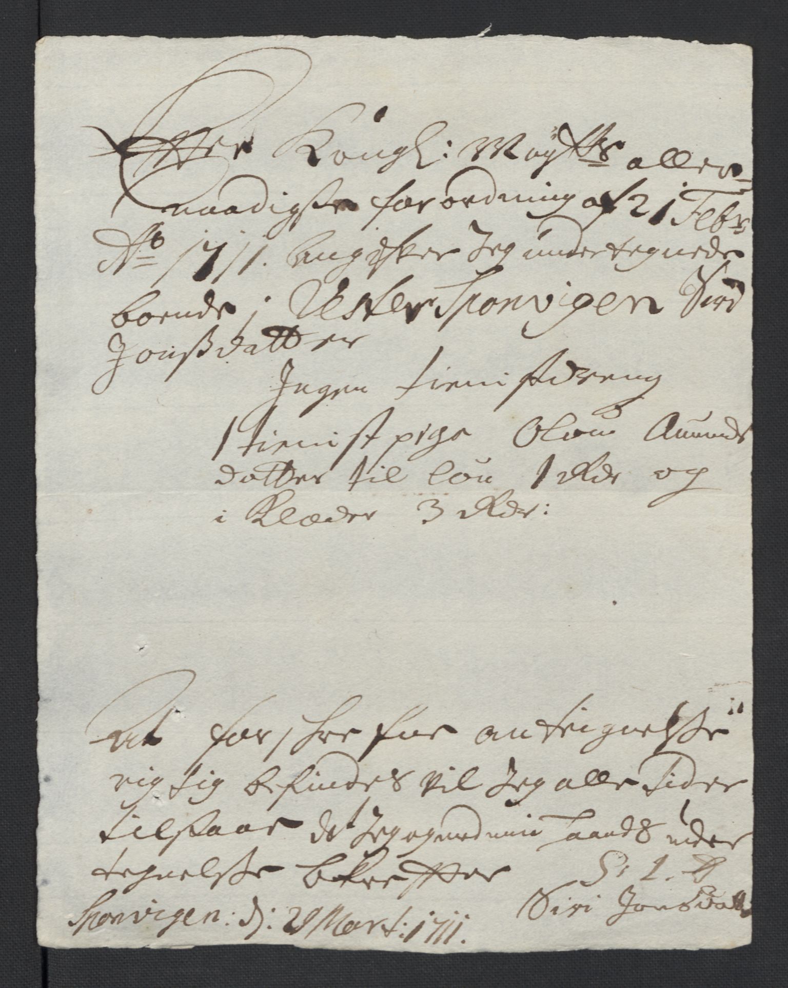 Rentekammeret inntil 1814, Reviderte regnskaper, Fogderegnskap, AV/RA-EA-4092/R01/L0020: Fogderegnskap Idd og Marker, 1711, p. 554