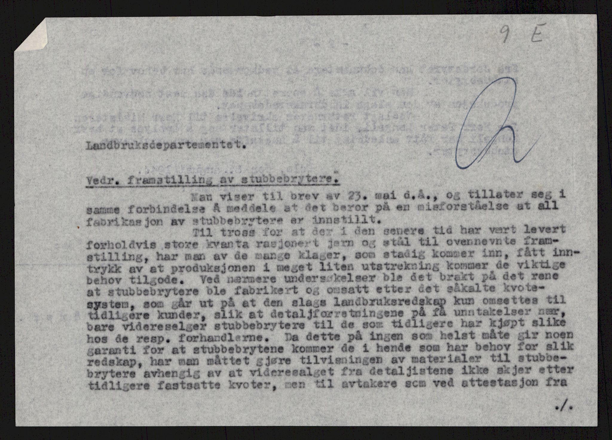 Direktoratet for industriforsyning, Sekretariatet, AV/RA-S-4153/D/Df/L0055: 9. Metallkontoret, 1940-1945, p. 255