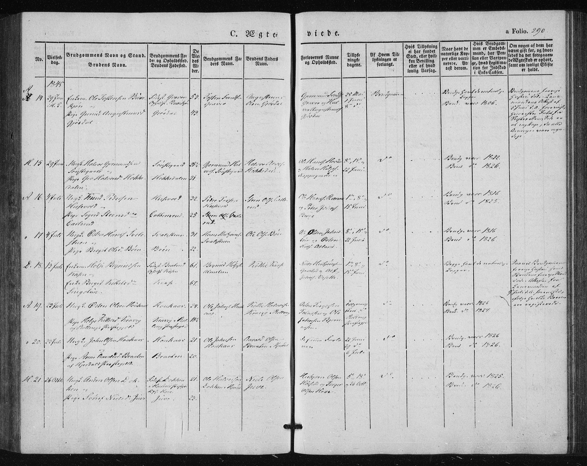 Tinn kirkebøker, AV/SAKO-A-308/F/Fa/L0005: Parish register (official) no. I 5, 1844-1856, p. 290