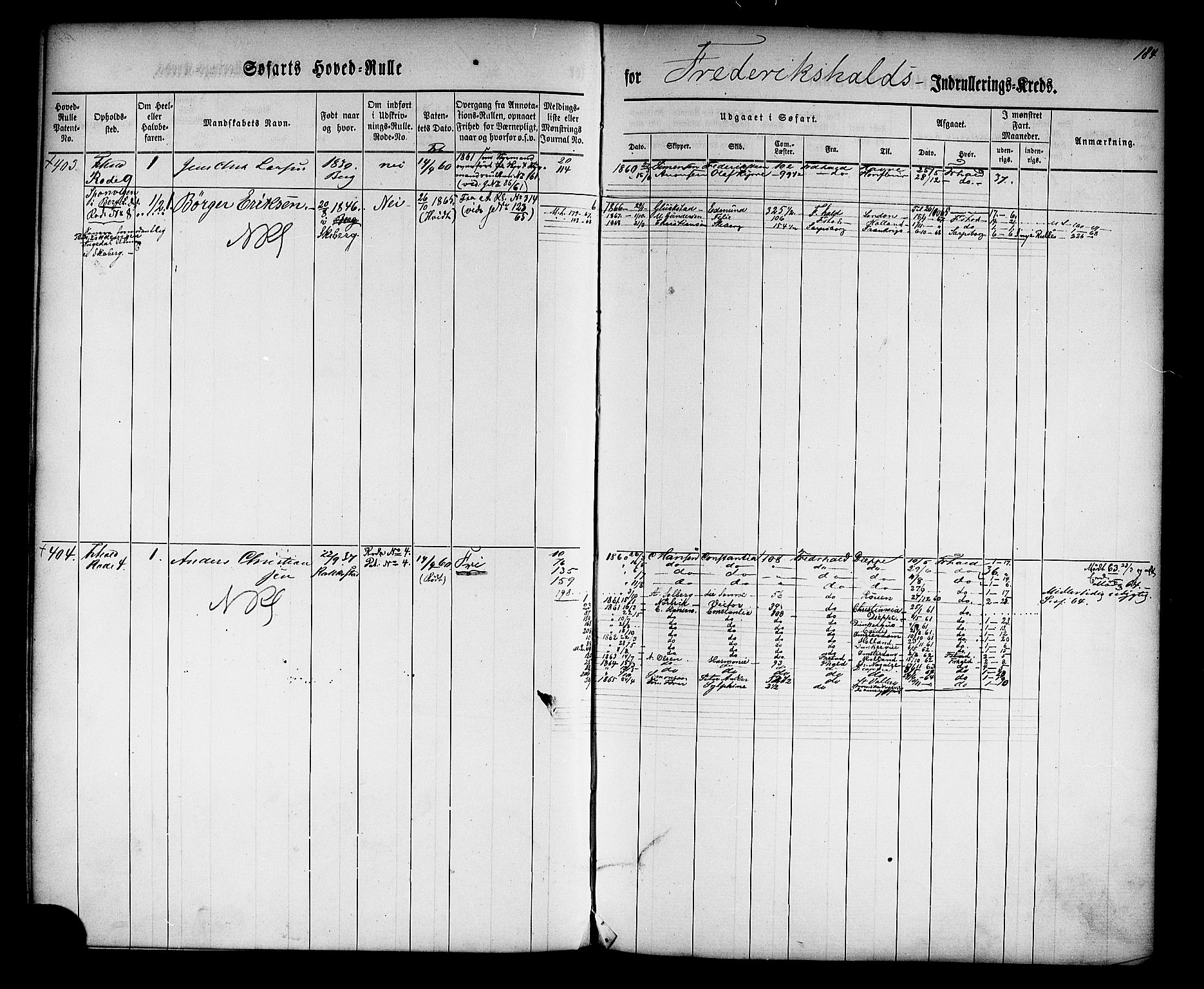 Halden mønstringskontor, AV/SAO-A-10569a/F/Fc/Fcb/L0002: Hovedrulle, 1860, p. 189