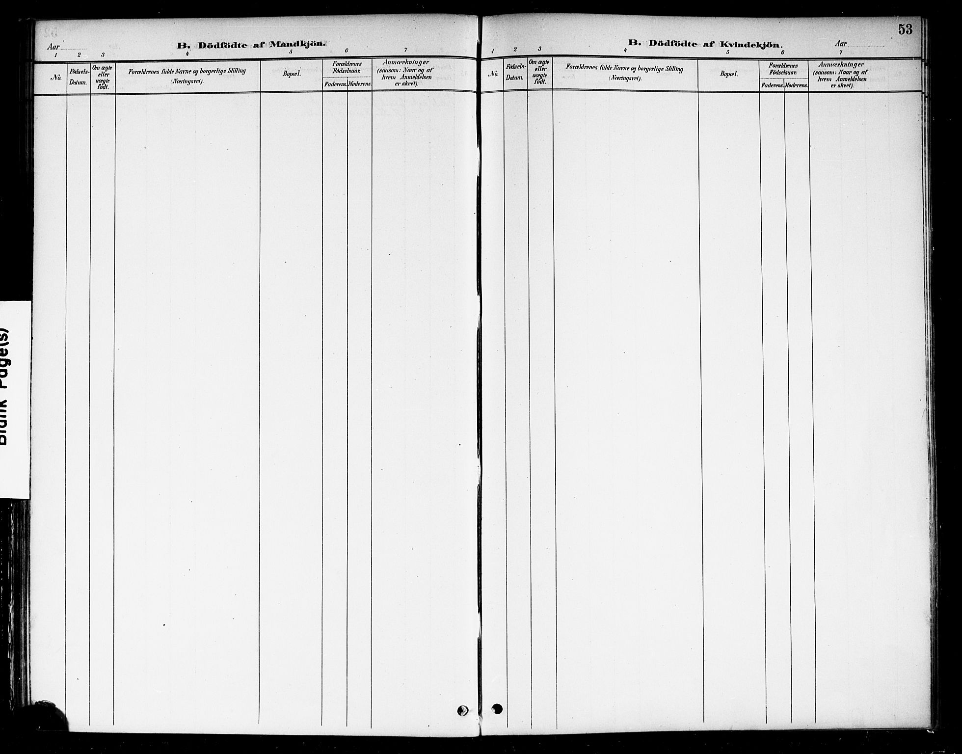 Berg prestekontor Kirkebøker, SAO/A-10902/F/Fa/L0007: Parish register (official) no. I 7, 1888-1902, p. 53