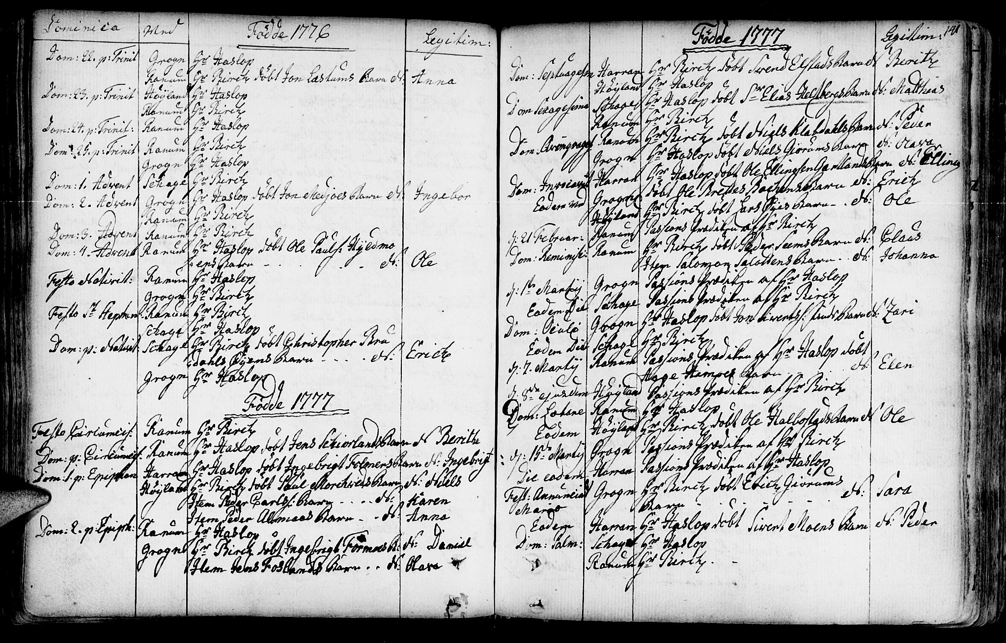 Ministerialprotokoller, klokkerbøker og fødselsregistre - Nord-Trøndelag, AV/SAT-A-1458/764/L0542: Parish register (official) no. 764A02, 1748-1779, p. 141