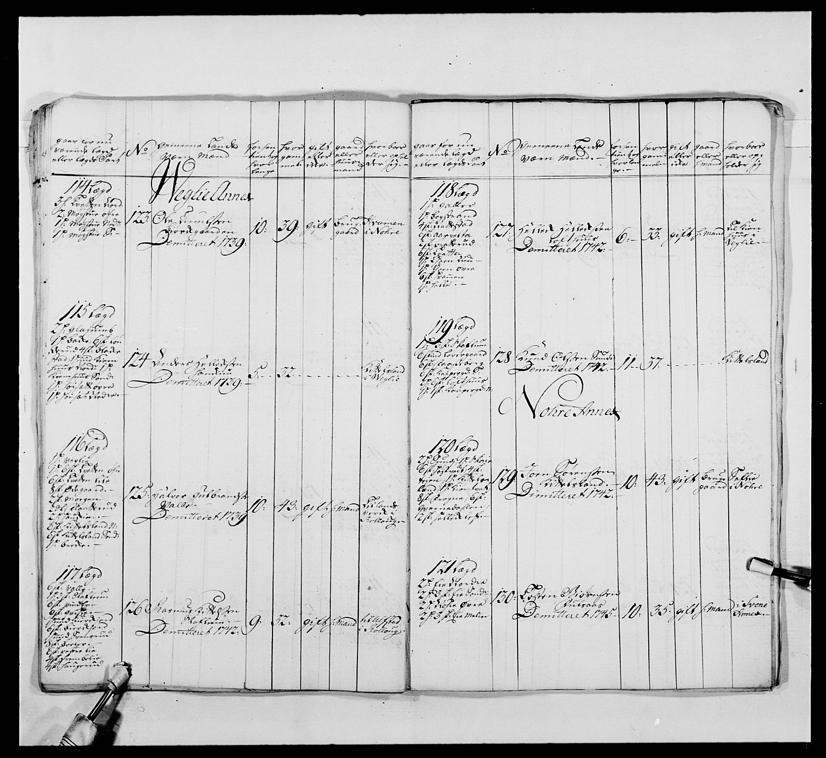 Kommanderende general (KG I) med Det norske krigsdirektorium, AV/RA-EA-5419/E/Ea/L0486: 1. Akershusiske regiment, 1727-1749, p. 150