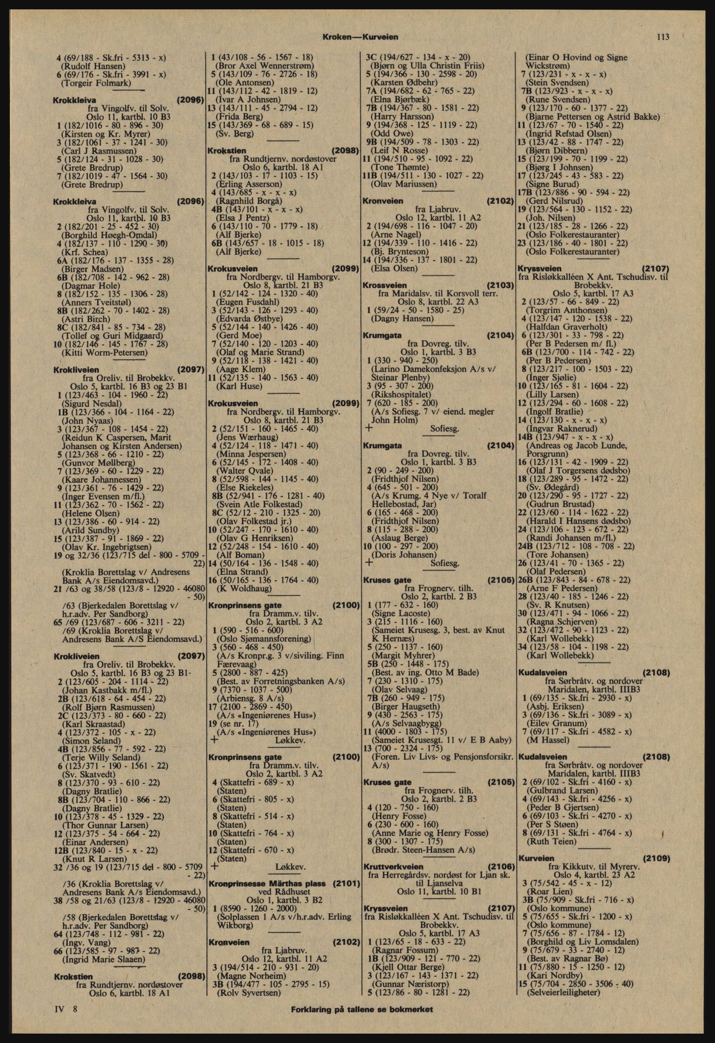 Kristiania/Oslo adressebok, PUBL/-, 1977-1978, p. 113