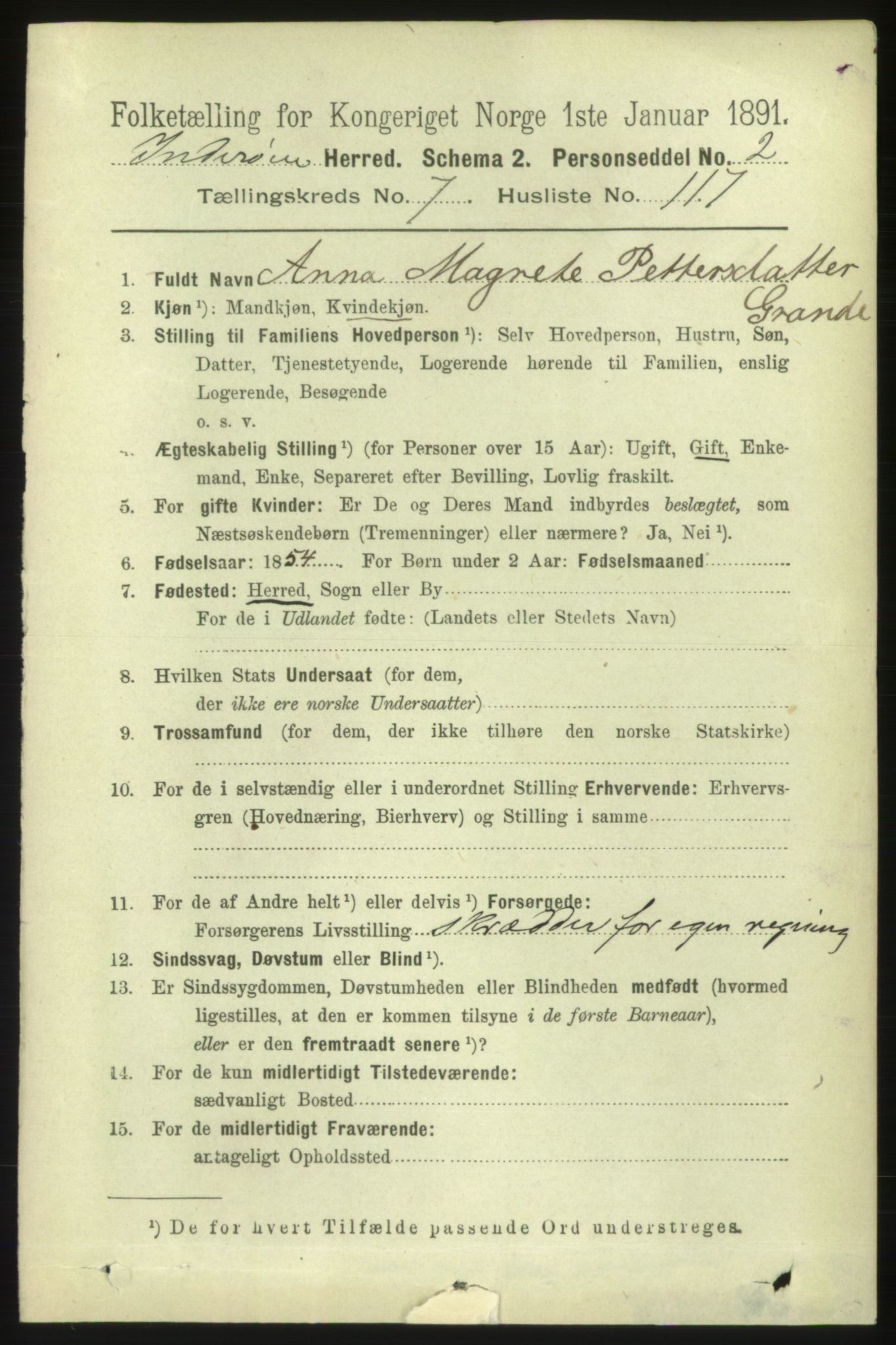 RA, 1891 census for 1729 Inderøy, 1891, p. 4419