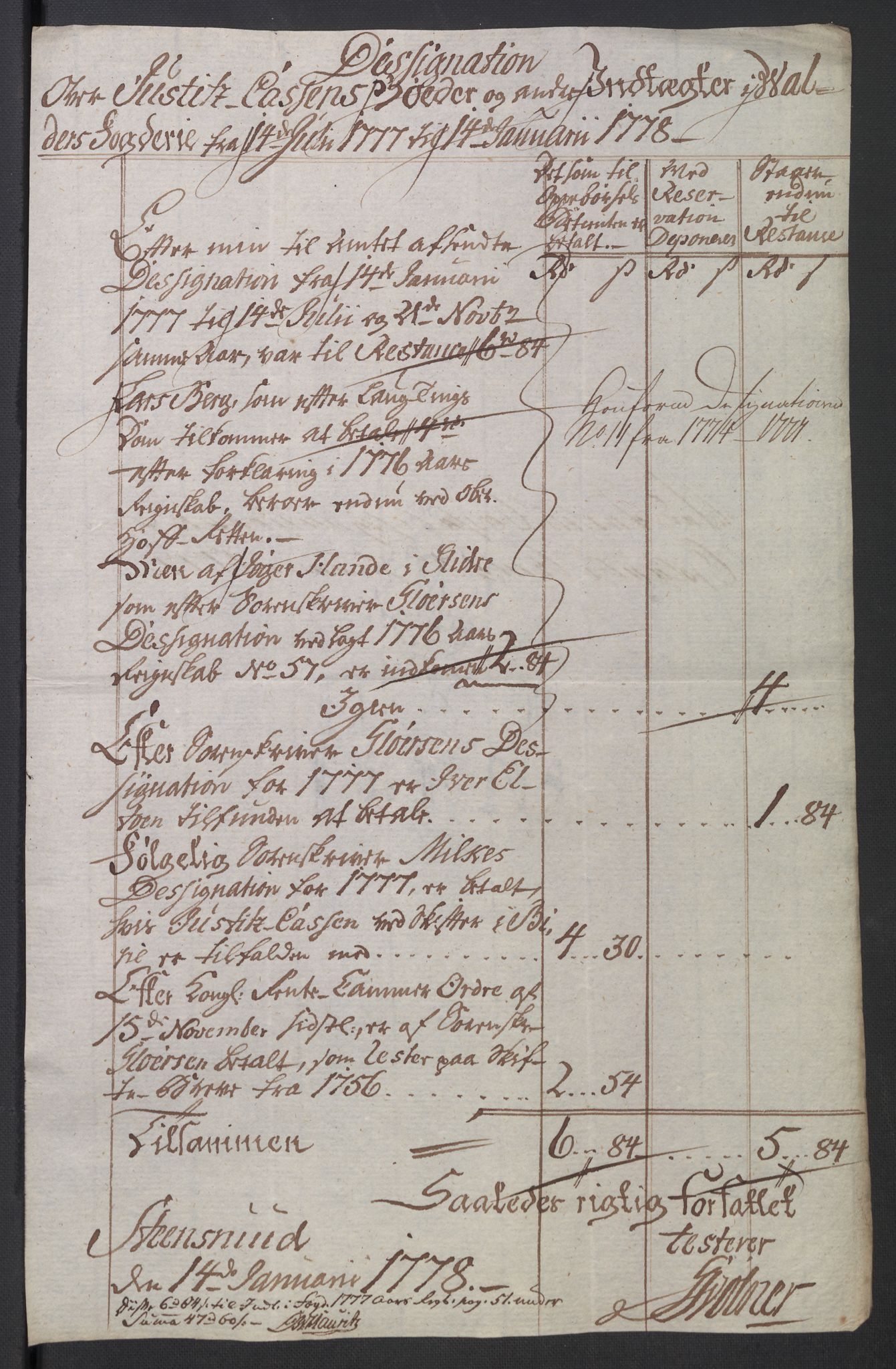 Rentekammeret inntil 1814, Reviderte regnskaper, Mindre regnskaper, AV/RA-EA-4068/Rb/L0014: Opplands amt, 1771-1779, p. 518