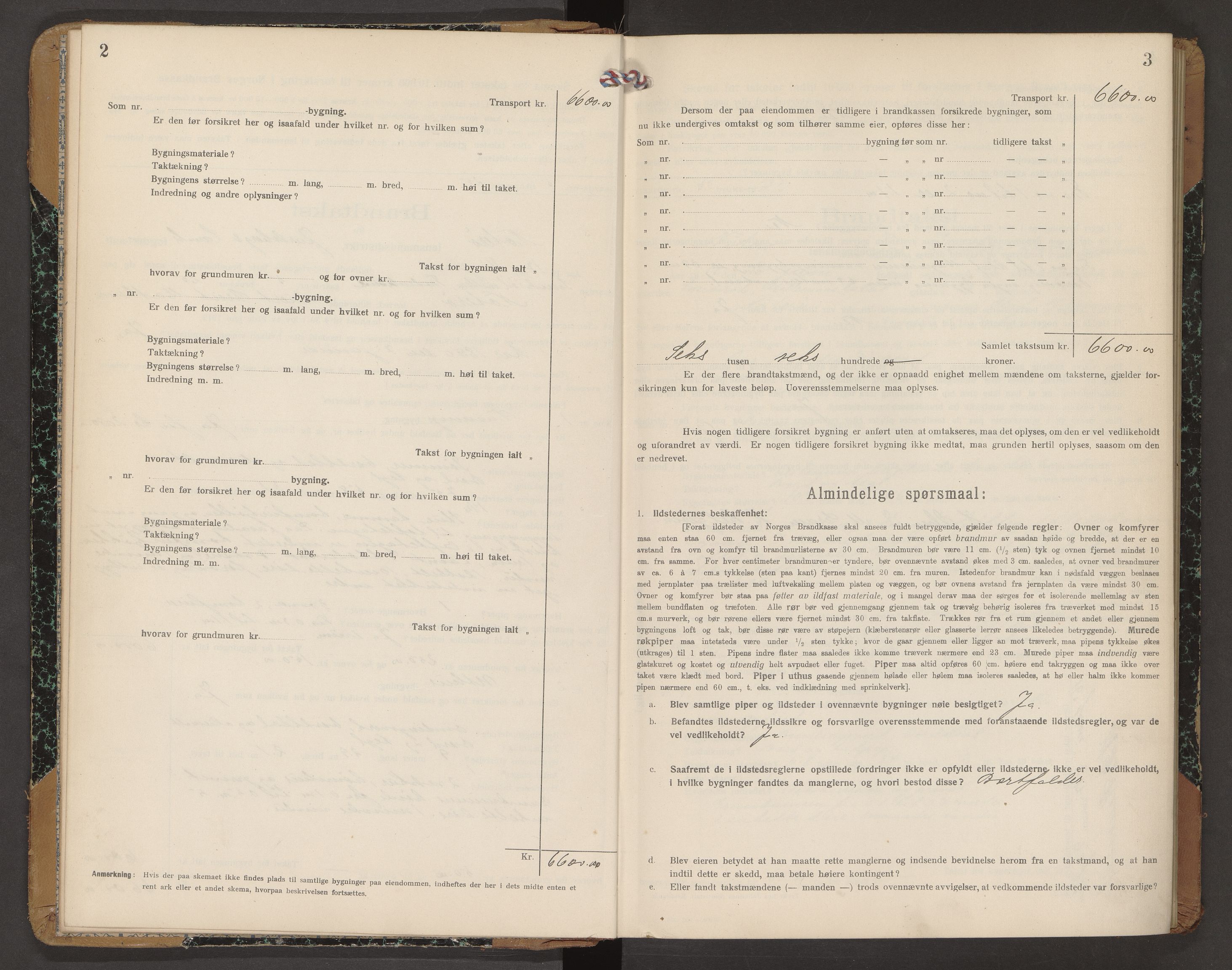 Nøtterøy lensmannskontor, AV/SAKO-A-540/Y/Yg/Ygb/L0006: Skjematakstprotokoll, 1917-1927, p. 2-3