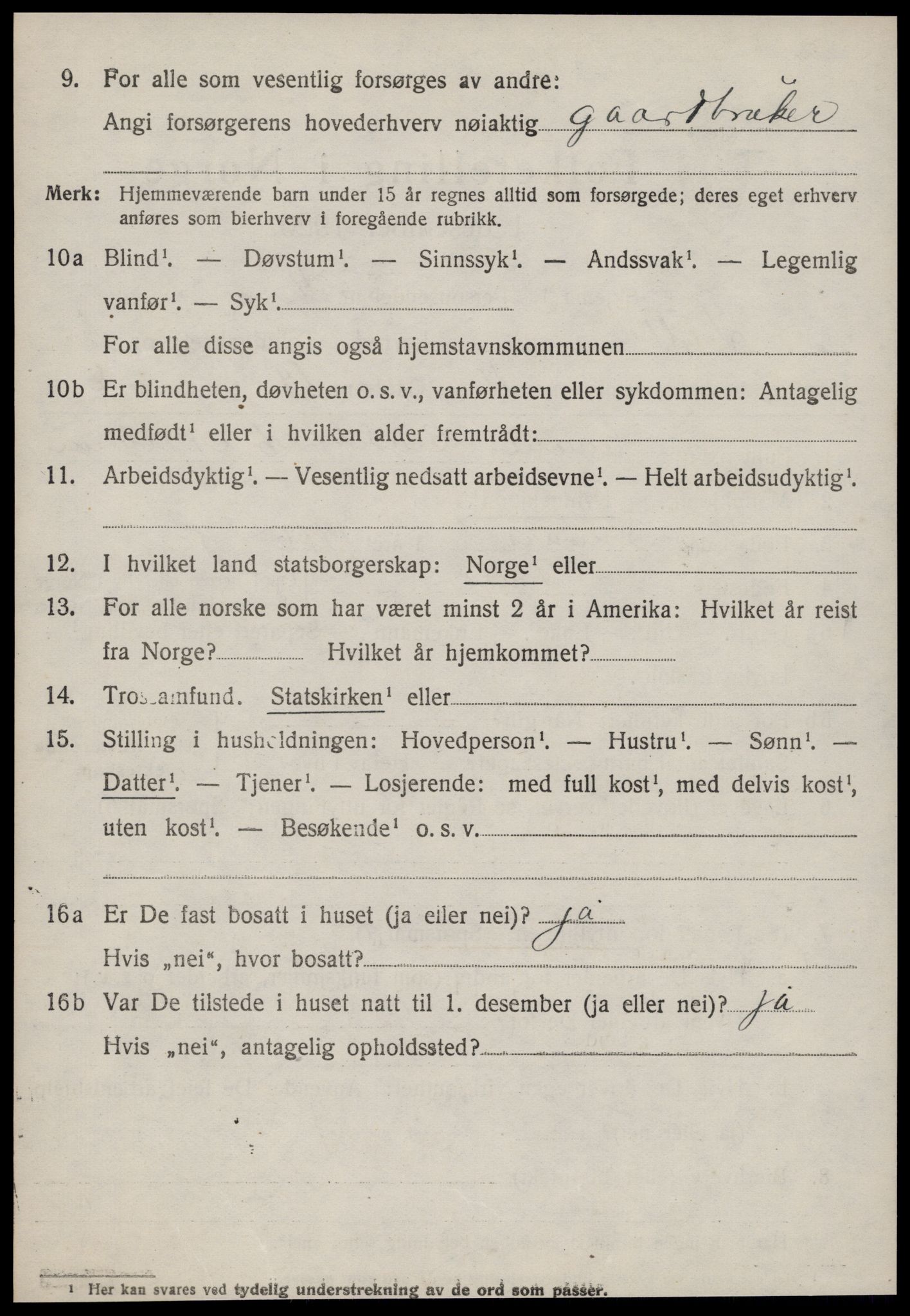 SAT, 1920 census for Sylte, 1920, p. 1900