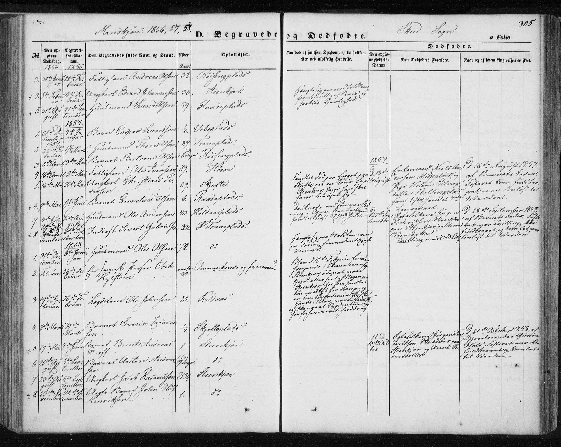 Ministerialprotokoller, klokkerbøker og fødselsregistre - Nord-Trøndelag, SAT/A-1458/735/L0342: Parish register (official) no. 735A07 /2, 1849-1862, p. 305