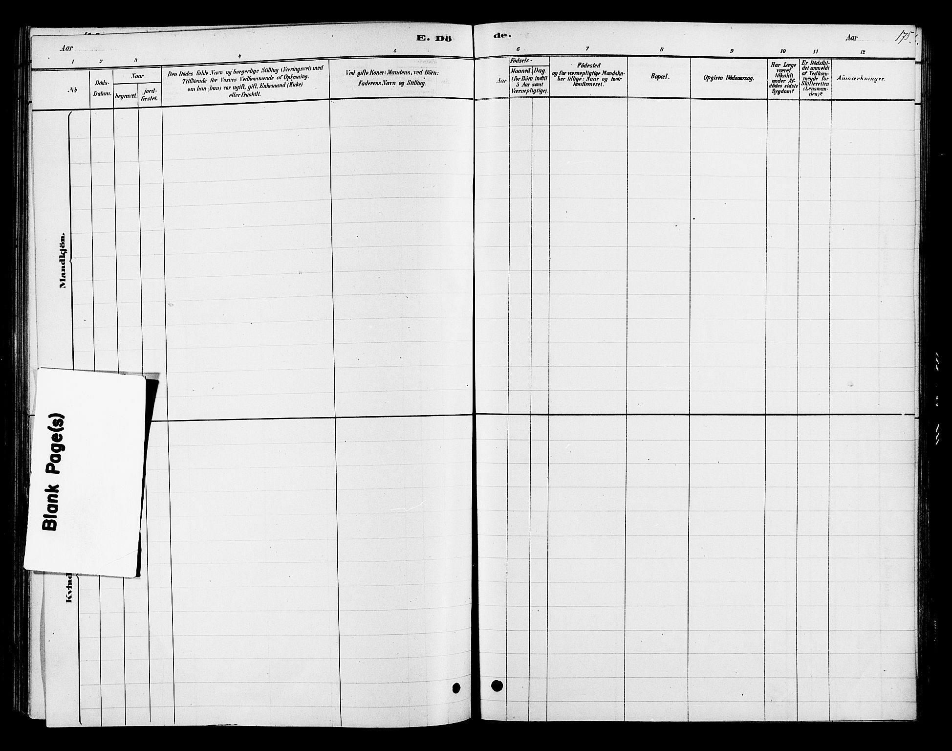 Ringsaker prestekontor, AV/SAH-PREST-014/K/Ka/L0013: Parish register (official) no. 13, 1879-1890, p. 175