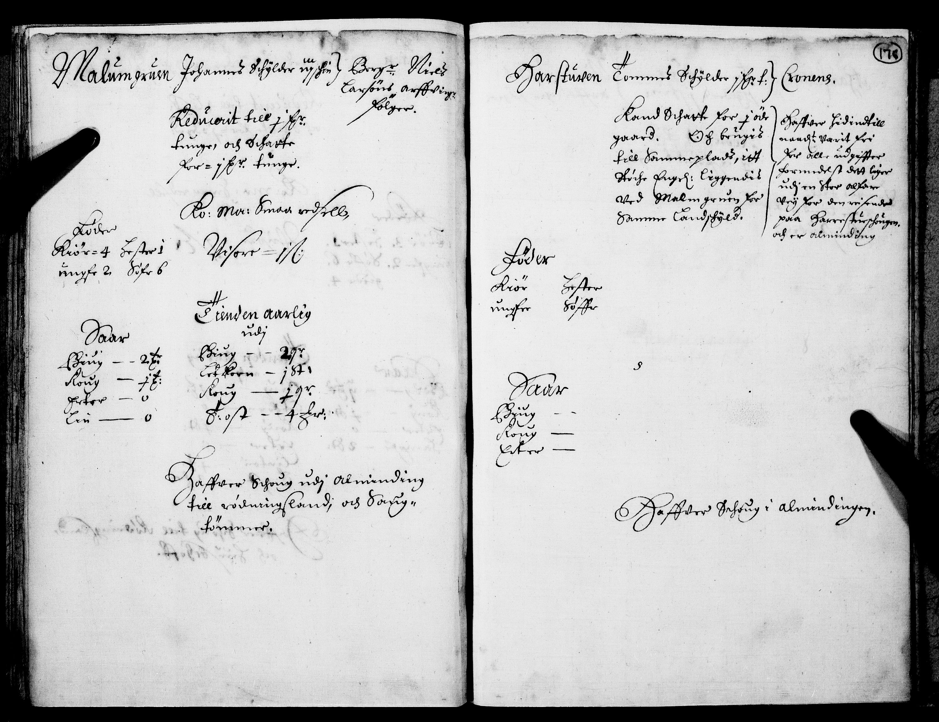 Rentekammeret inntil 1814, Realistisk ordnet avdeling, AV/RA-EA-4070/N/Nb/Nba/L0016: Hadeland og Valdres fogderi, 1. del, 1667, p. 175b-176a