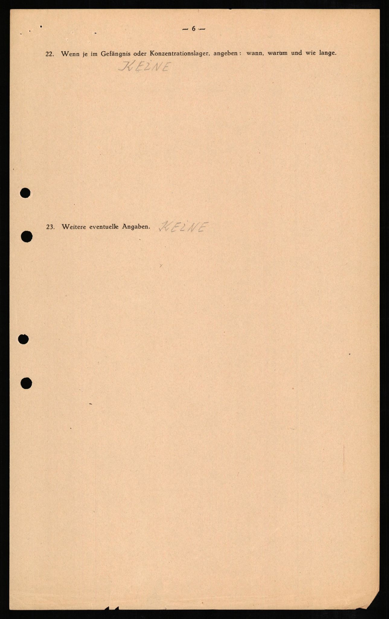 Forsvaret, Forsvarets overkommando II, AV/RA-RAFA-3915/D/Db/L0008: CI Questionaires. Tyske okkupasjonsstyrker i Norge. Tyskere., 1945-1946, p. 32