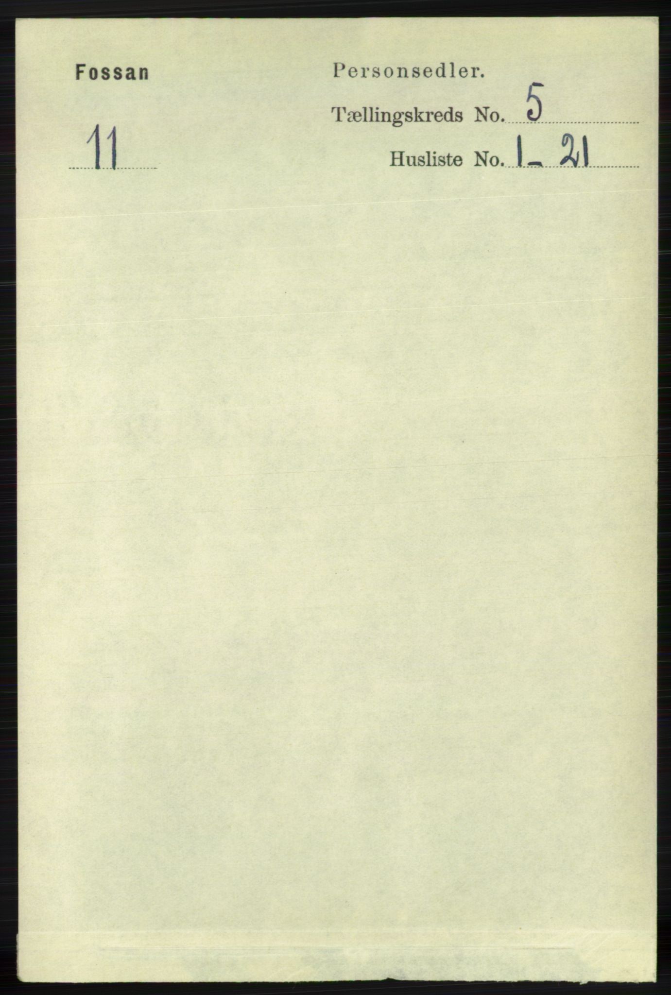 RA, 1891 census for 1129 Forsand, 1891, p. 756