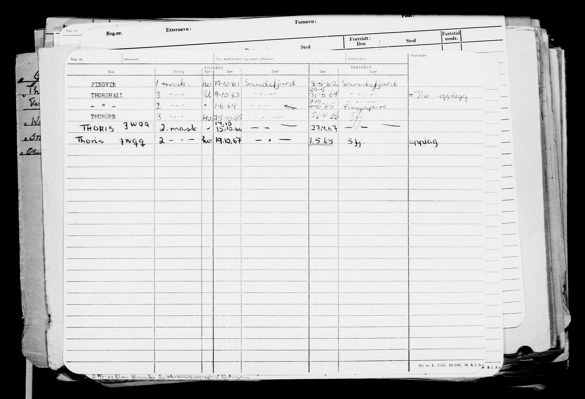 Direktoratet for sjømenn, AV/RA-S-3545/G/Gb/L0076: Hovedkort, 1908, p. 399