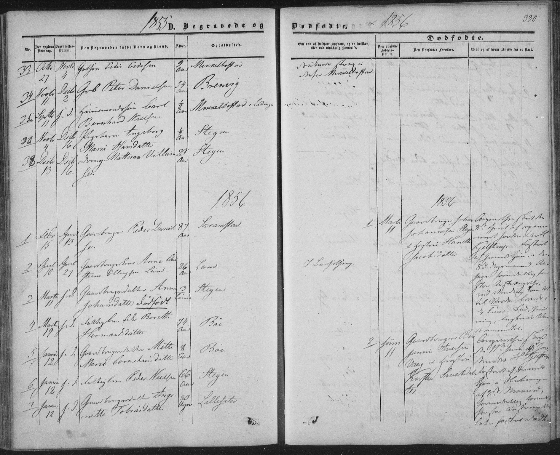 Ministerialprotokoller, klokkerbøker og fødselsregistre - Nordland, AV/SAT-A-1459/855/L0800: Parish register (official) no. 855A08, 1852-1864, p. 330