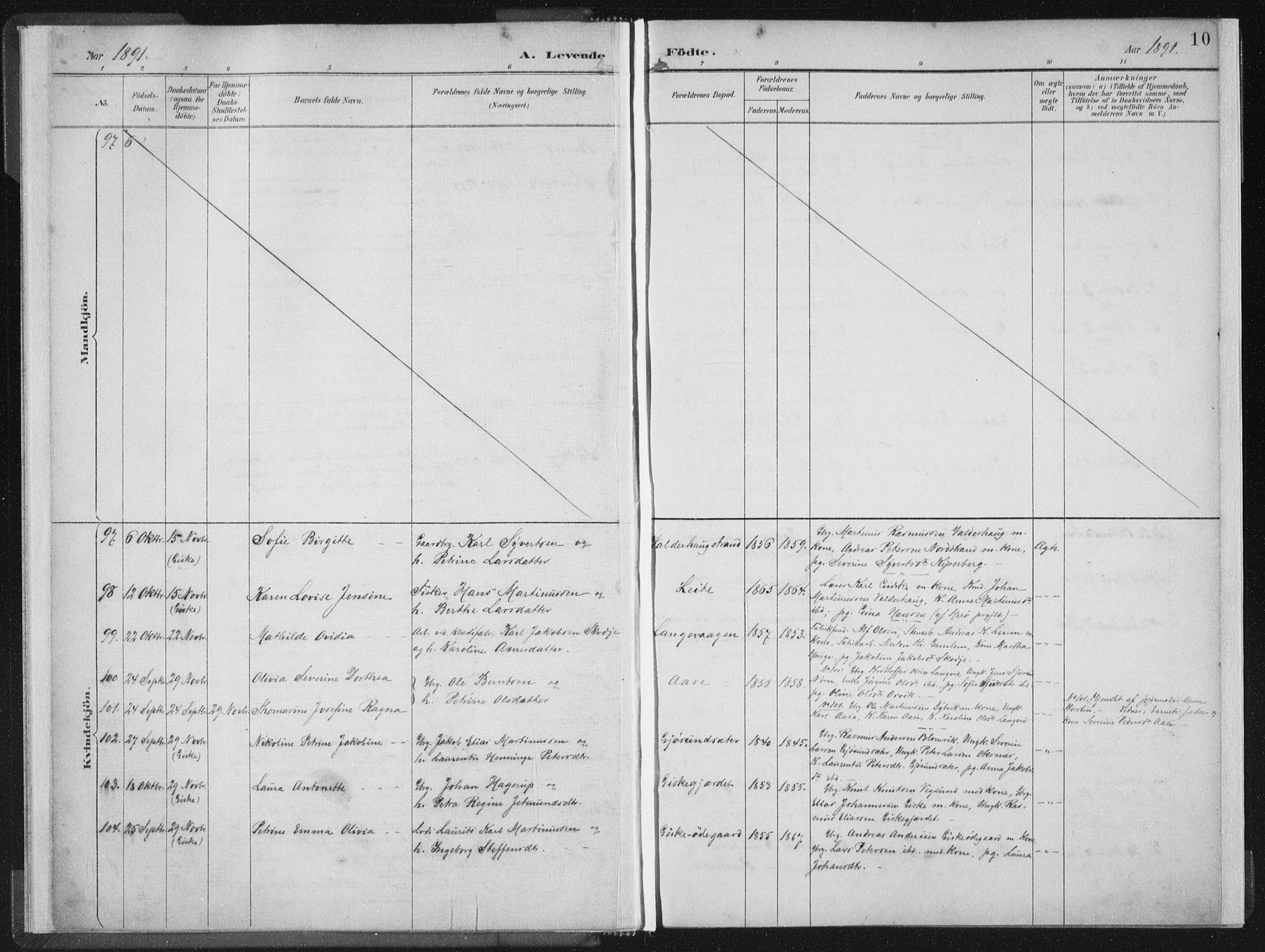 Ministerialprotokoller, klokkerbøker og fødselsregistre - Møre og Romsdal, AV/SAT-A-1454/528/L0405: Parish register (official) no. 528A14, 1891-1906, p. 10