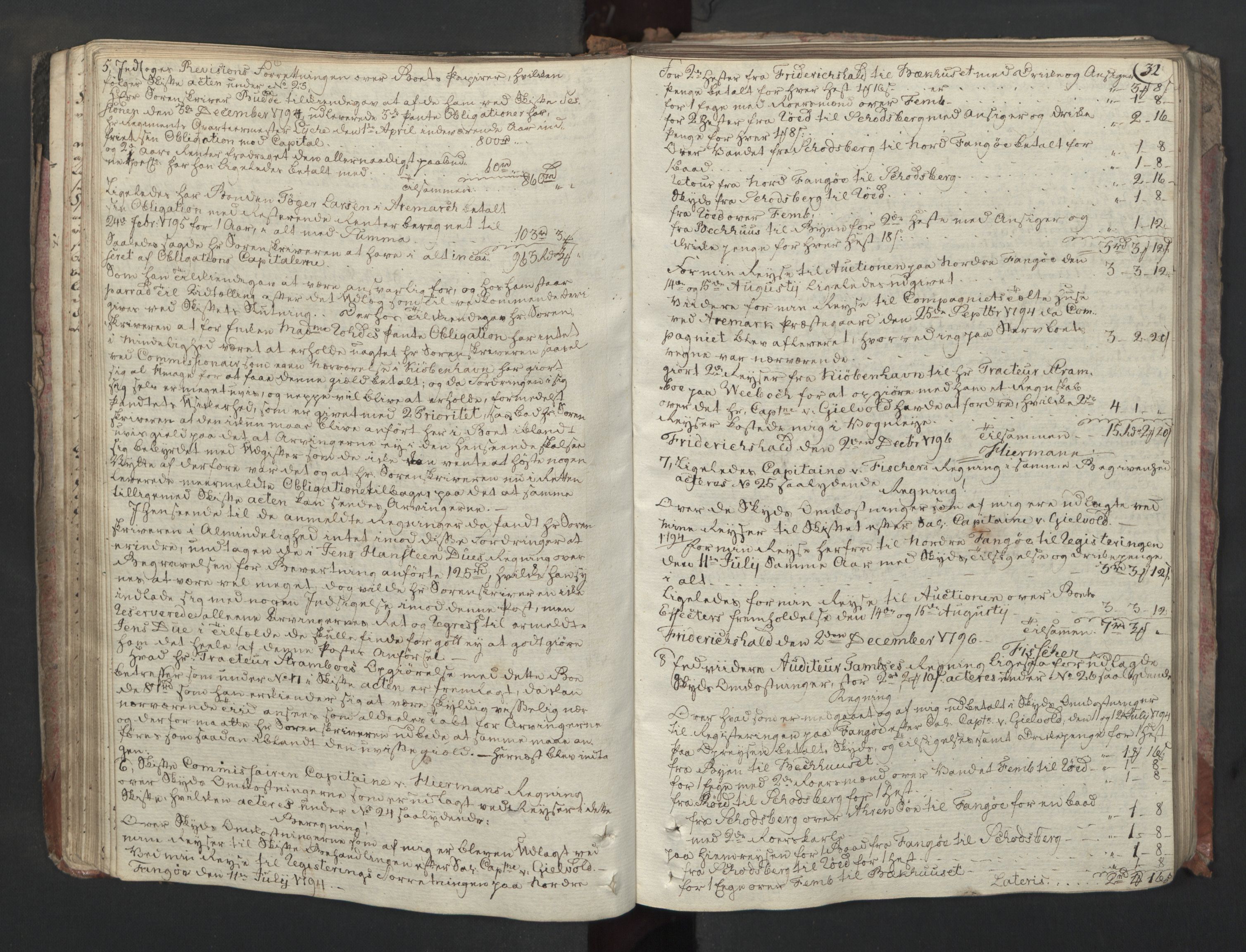 Forsvaret, Generalauditøren, AV/RA-RAFA-1772/F/Fj/Fjc/L0009: Skifteprotokol for det søndenfjeldske inf. reg.s nationale batailloner, 1789-1807, p. 31b-32a