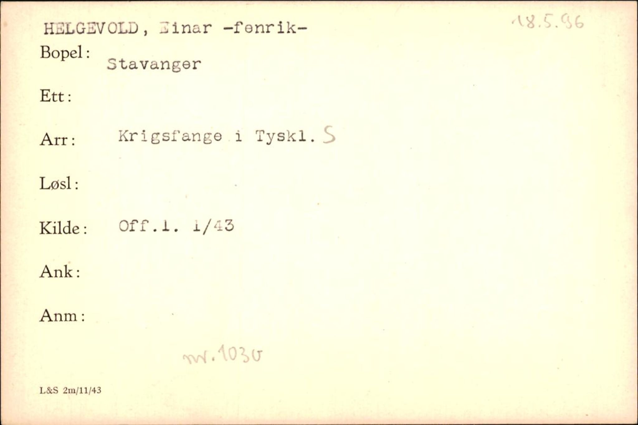 Forsvaret, Forsvarets krigshistoriske avdeling, AV/RA-RAFA-2017/Y/Yf/L0200: II-C-11-2102  -  Norske krigsfanger i Tyskland, 1940-1945, p. 416