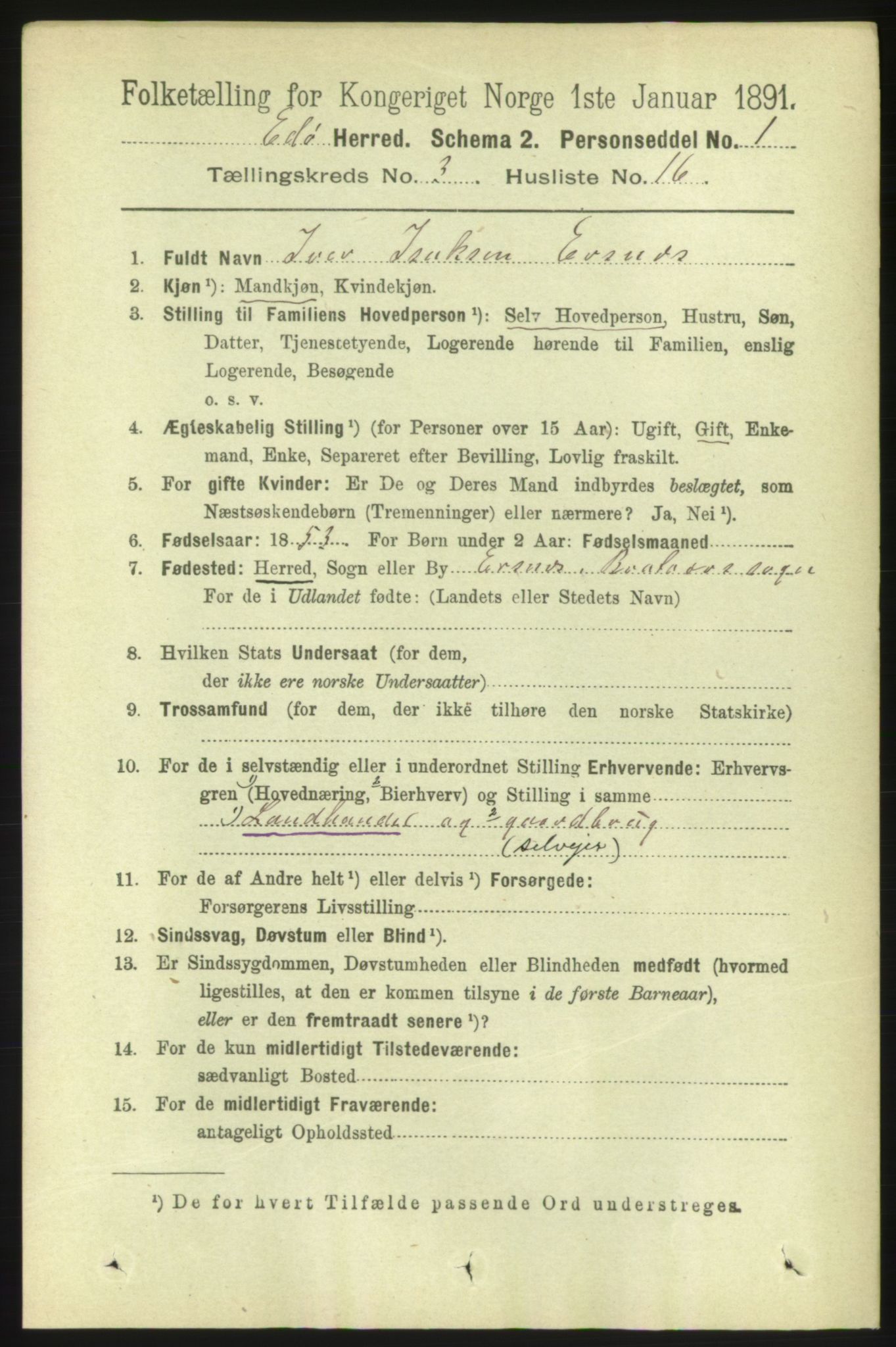 RA, 1891 census for 1573 Edøy, 1891, p. 796