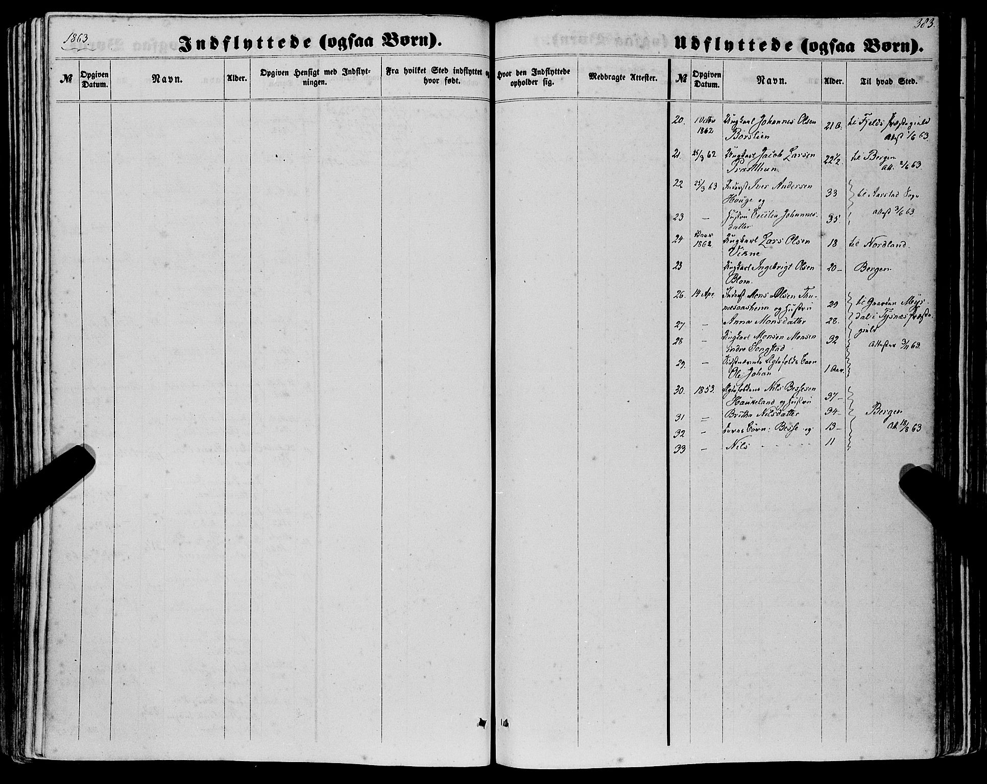 Haus sokneprestembete, AV/SAB-A-75601/H/Haa: Parish register (official) no. A 17, 1858-1870, p. 383