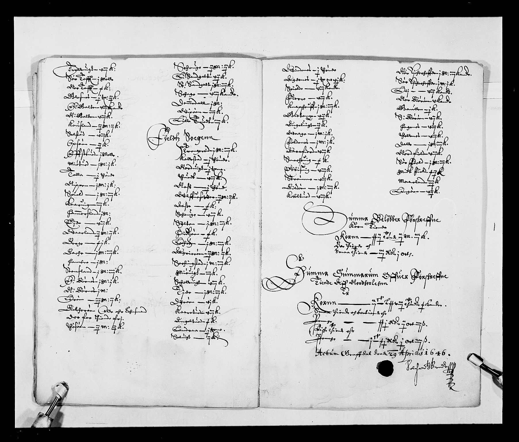Stattholderembetet 1572-1771, RA/EA-2870/Ek/L0026/0002: Jordebøker 1633-1658: / Tiendelister fra Bergenhus len, 1642-1647, p. 20