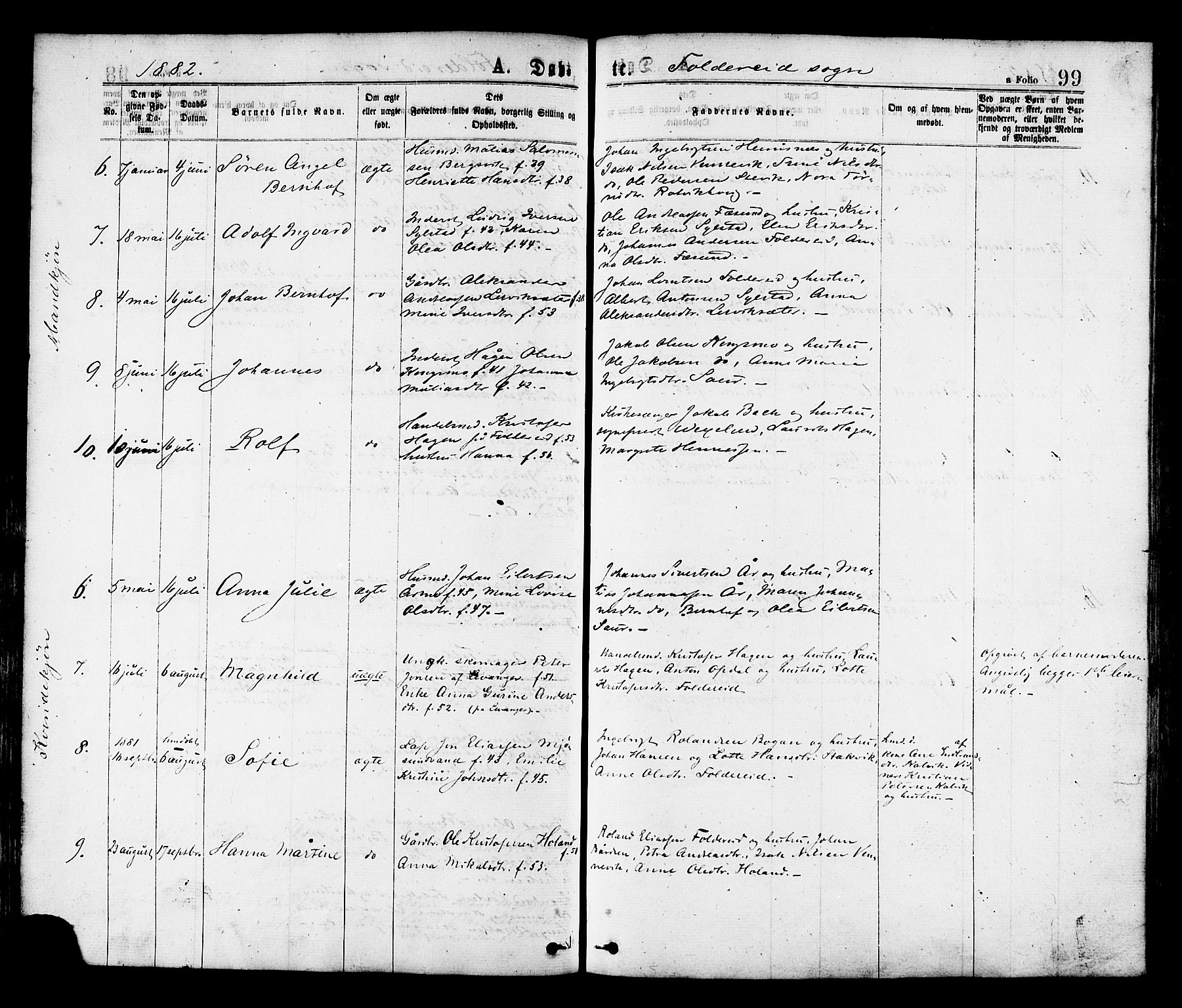 Ministerialprotokoller, klokkerbøker og fødselsregistre - Nord-Trøndelag, SAT/A-1458/780/L0642: Parish register (official) no. 780A07 /2, 1878-1885, p. 99